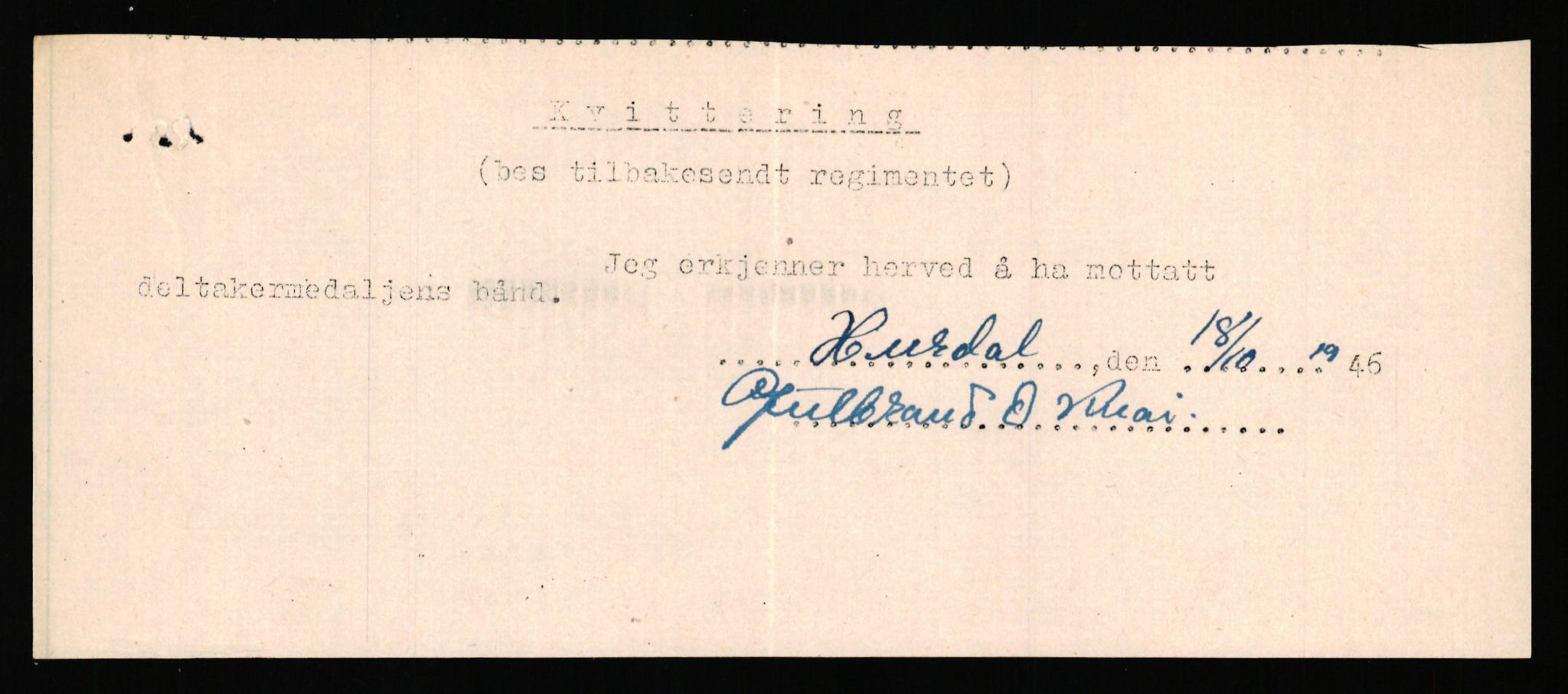 Forsvaret, Jegerkorpset - Akershus infantriregiment nr. 4, AV/RA-RAFA-2947/D/Dd/L0055: DELTAKERMEDALJEN 2. VERDENSKRIG BOKS 3 H-M, 1945-1950, p. 560