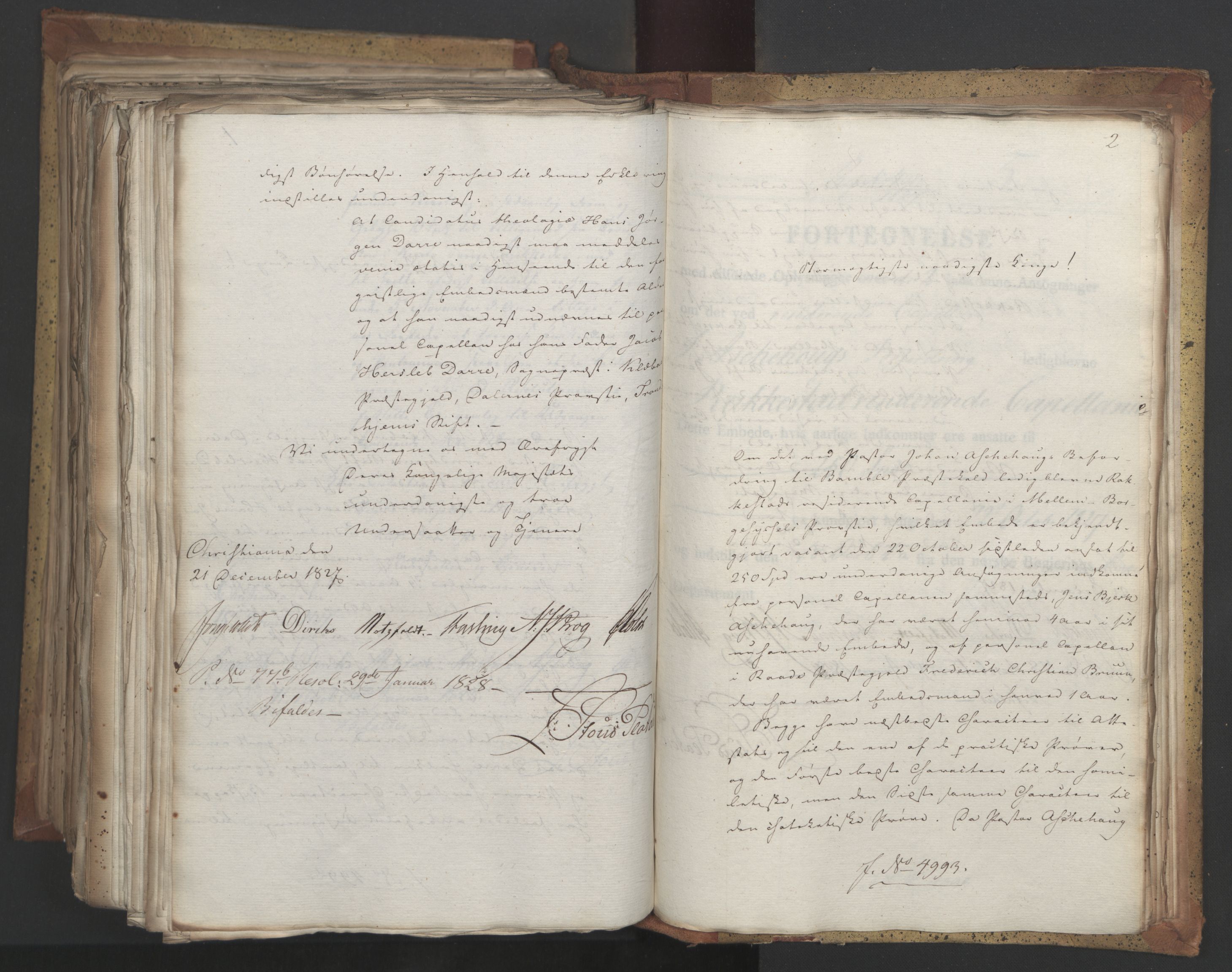 Statsrådsavdelingen i Stockholm, AV/RA-S-1003/D/Da/L0053: Regjeringsinnstillinger nr. 4800-5017, 1827, p. 605