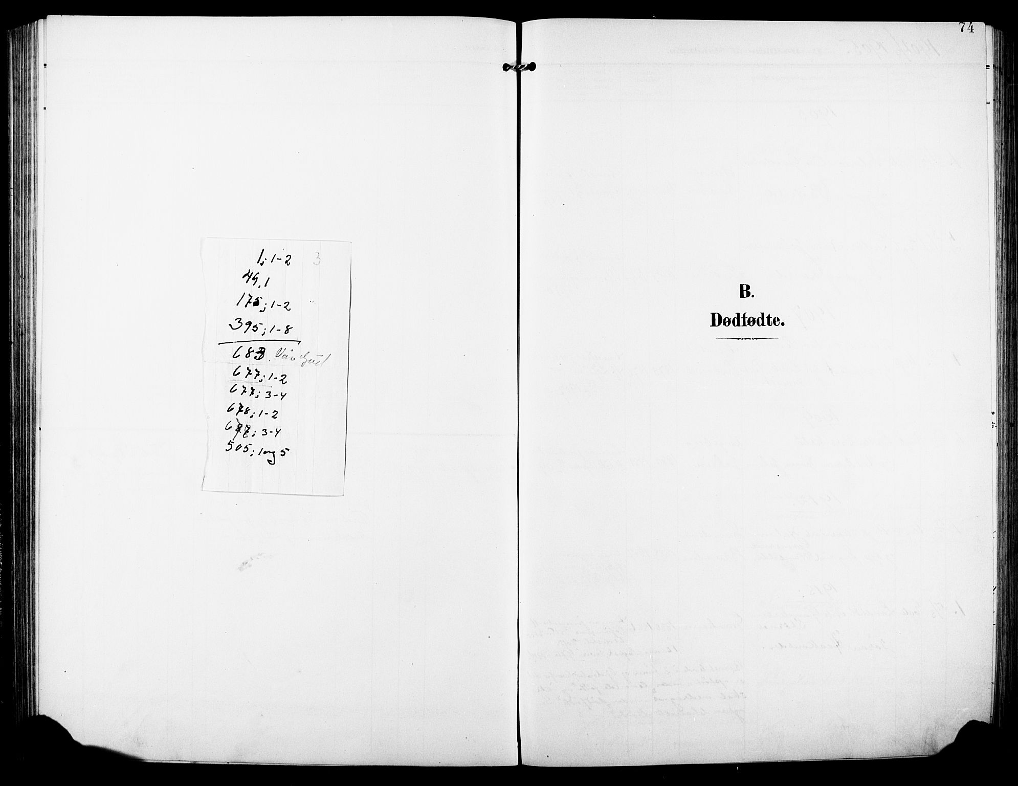 Rollag kirkebøker, SAKO/A-240/G/Ga/L0005: Parish register (copy) no. I 5, 1904-1932, p. 74