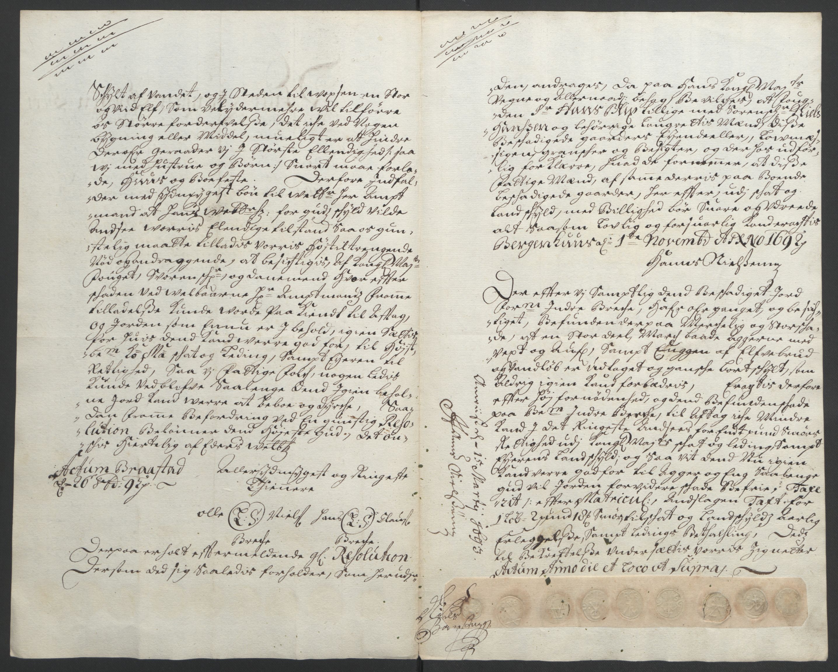 Rentekammeret inntil 1814, Reviderte regnskaper, Fogderegnskap, AV/RA-EA-4092/R52/L3306: Fogderegnskap Sogn, 1691-1692, p. 378