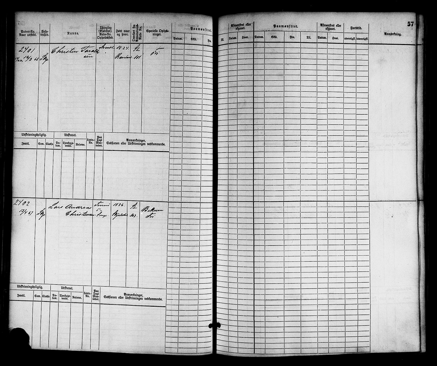 Arendal mønstringskrets, SAK/2031-0012/F/Fb/L0013: Hovedrulle nr 2291-3044, S-11, 1868-1885, p. 58