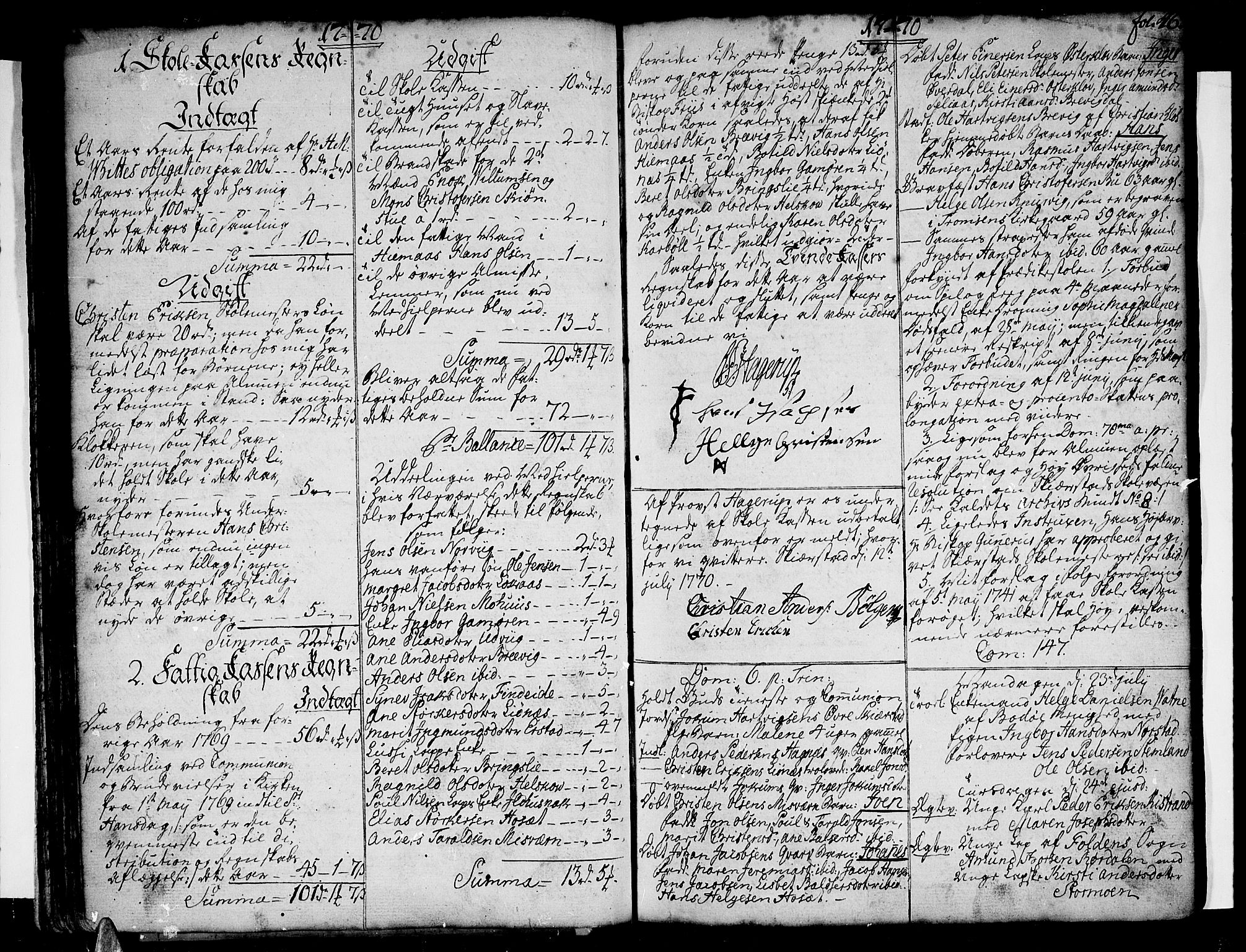 Ministerialprotokoller, klokkerbøker og fødselsregistre - Nordland, AV/SAT-A-1459/852/L0735: Parish register (official) no. 852A05, 1762-1820, p. 46