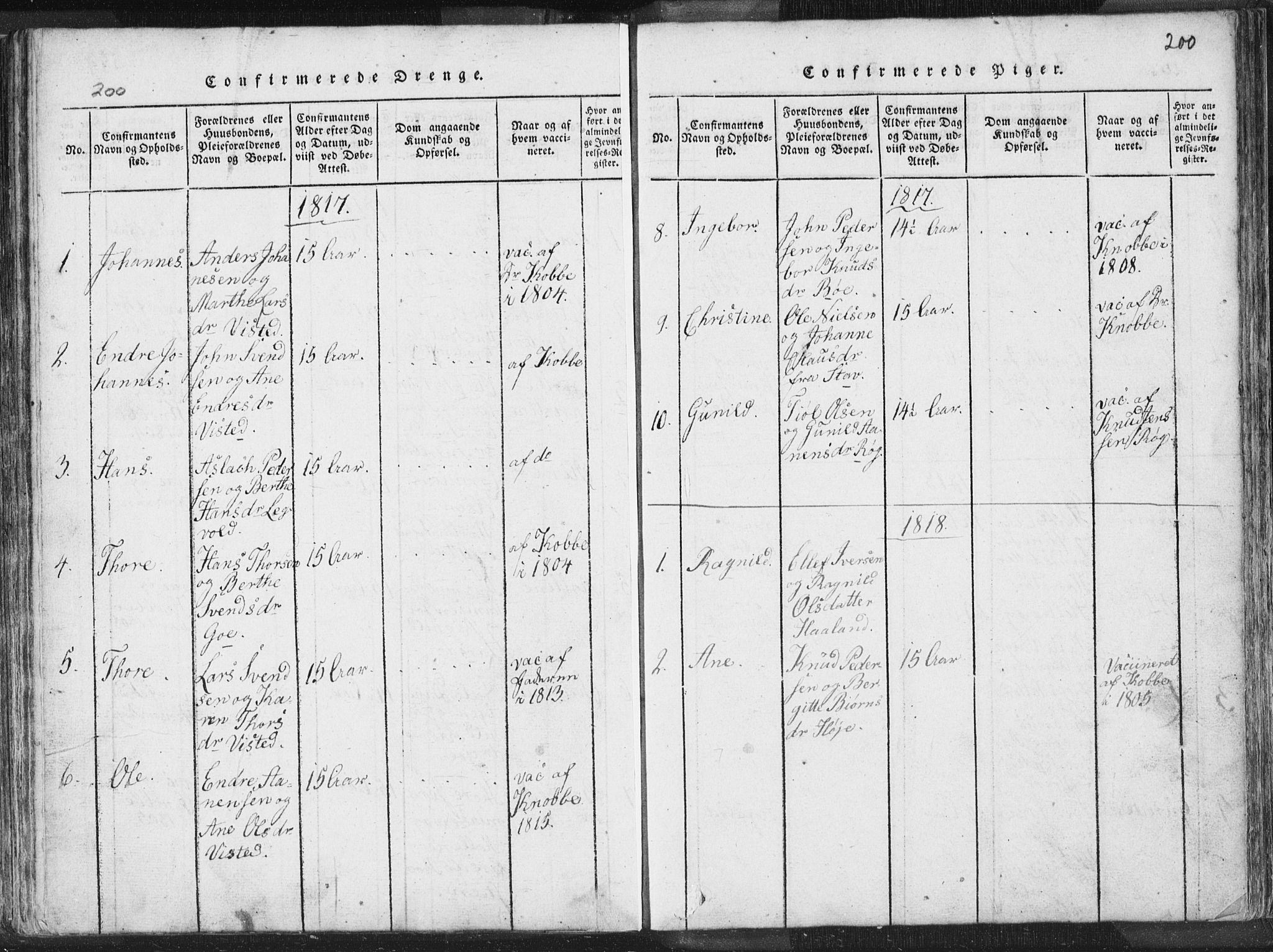 Hetland sokneprestkontor, AV/SAST-A-101826/30/30BA/L0001: Parish register (official) no. A 1, 1816-1856, p. 200