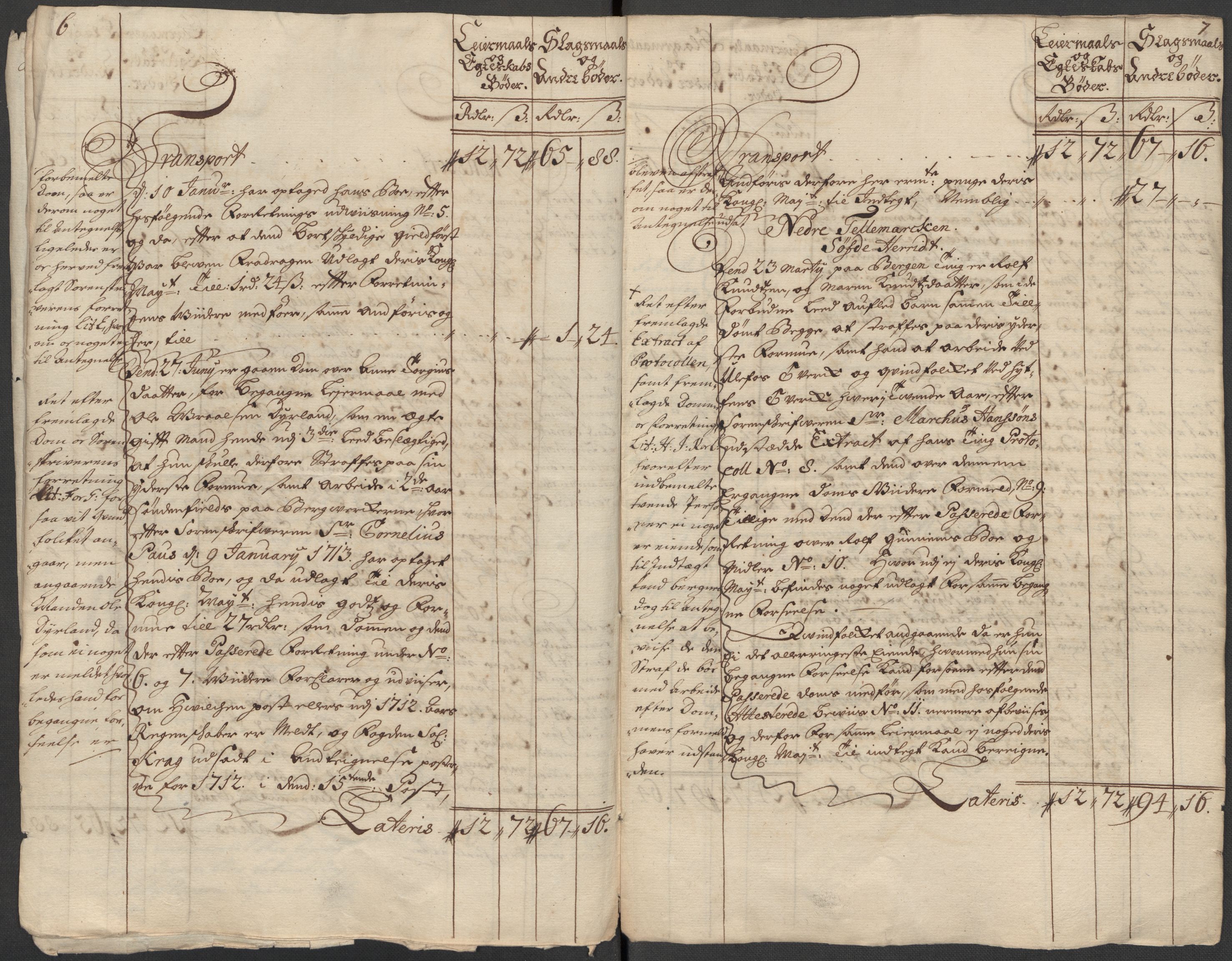 Rentekammeret inntil 1814, Reviderte regnskaper, Fogderegnskap, AV/RA-EA-4092/R36/L2125: Fogderegnskap Øvre og Nedre Telemark og Bamble, 1713, p. 135