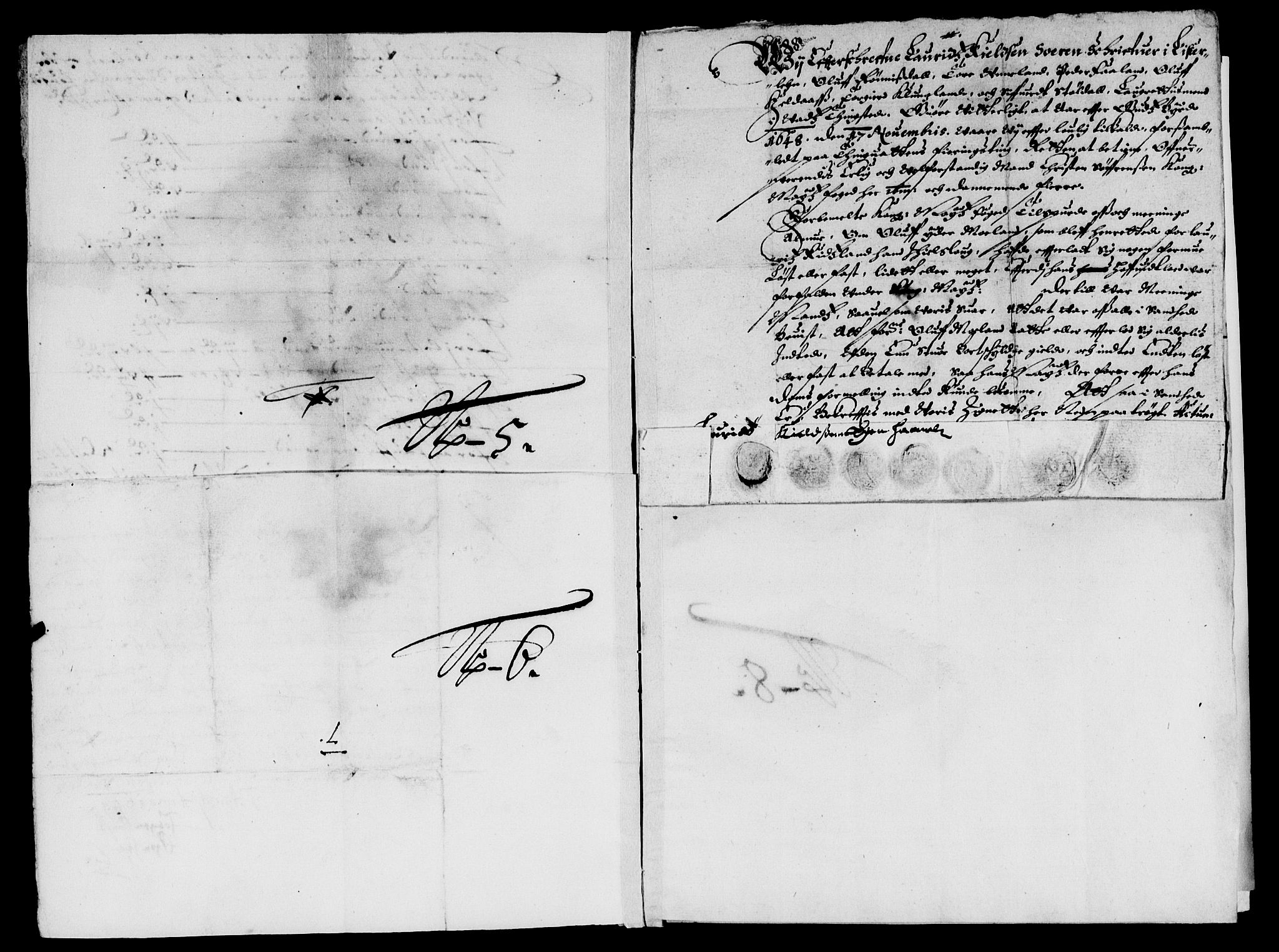 Rentekammeret inntil 1814, Reviderte regnskaper, Lensregnskaper, AV/RA-EA-5023/R/Rb/Rbr/L0017: Lista len, 1646-1649