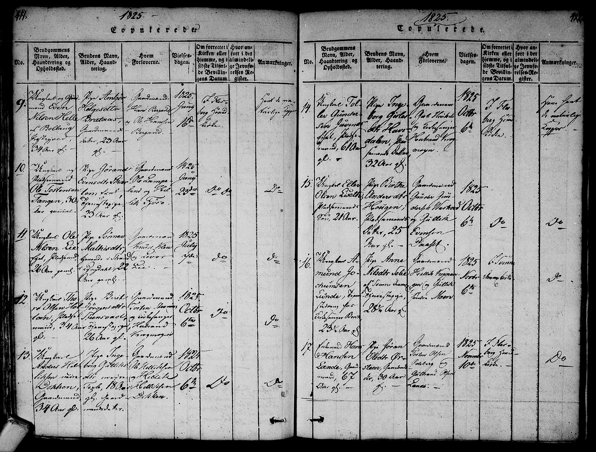 Flesberg kirkebøker, AV/SAKO-A-18/F/Fa/L0005: Parish register (official) no. I 5, 1816-1834, p. 411-412