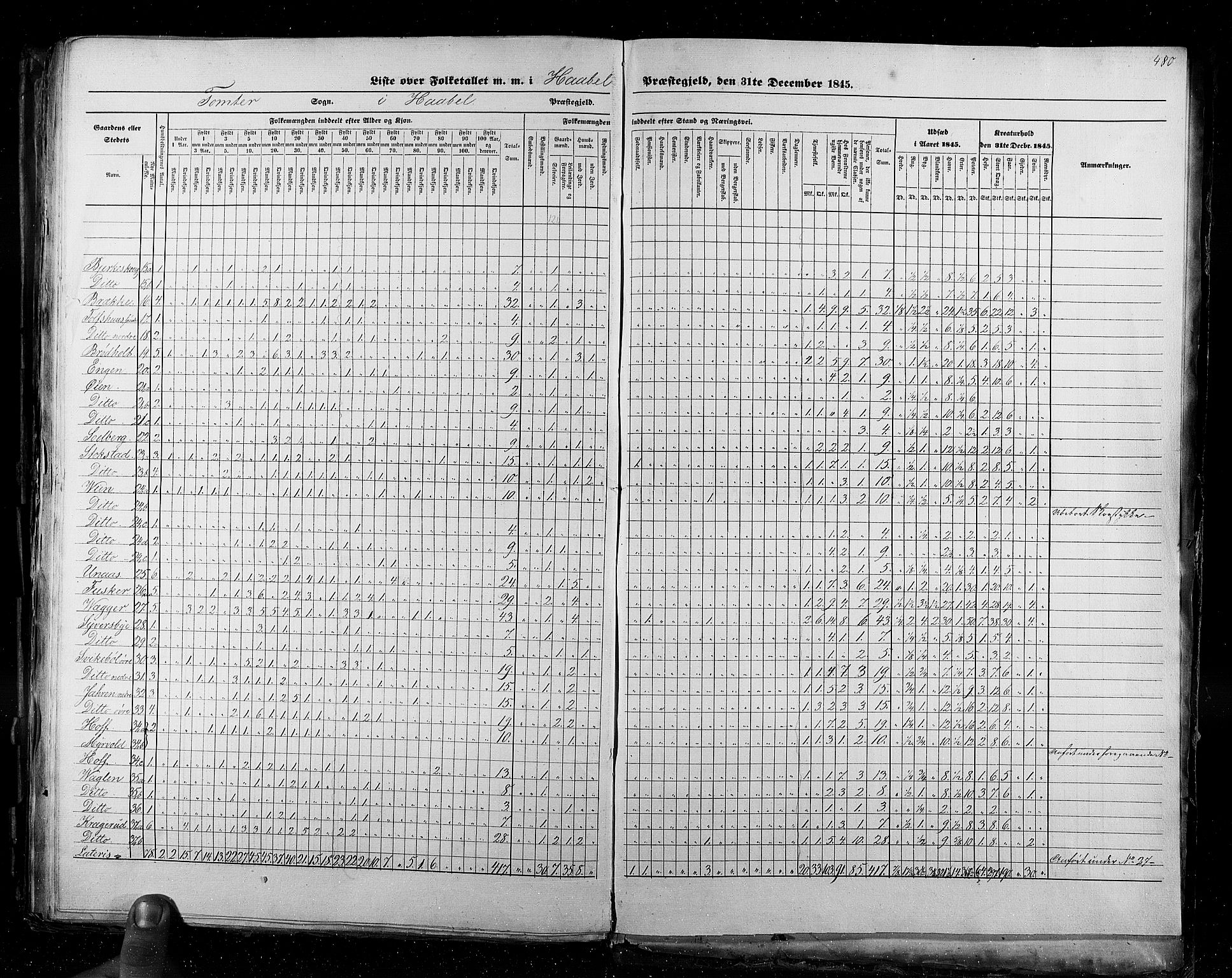 RA, Census 1845, vol. 2: Smålenenes amt og Akershus amt, 1845, p. 480