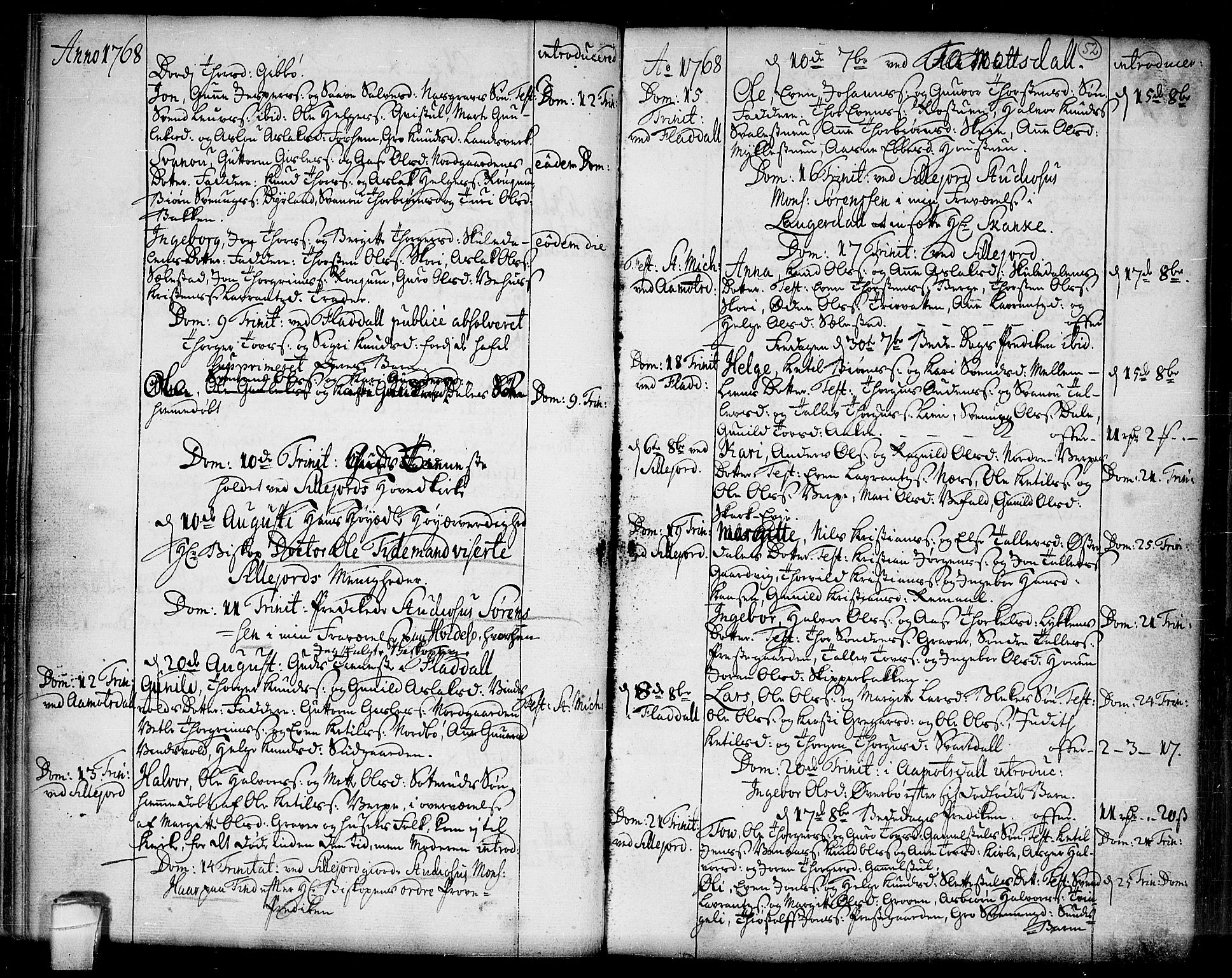 Seljord kirkebøker, AV/SAKO-A-20/F/Fa/L0007: Parish register (official) no. I 7, 1755-1800, p. 52