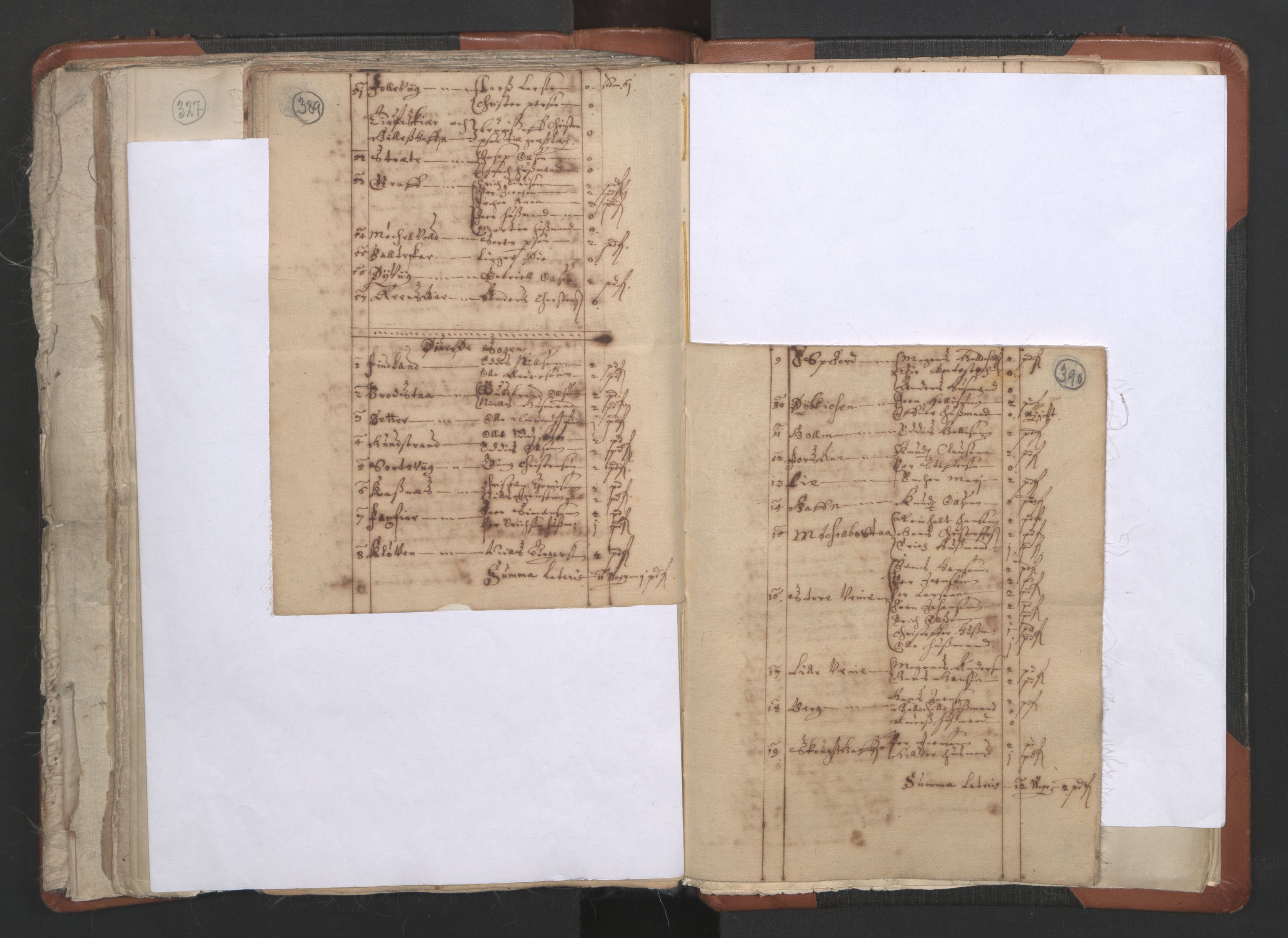 RA, Vicar's Census 1664-1666, no. 36: Lofoten and Vesterålen deanery, Senja deanery and Troms deanery, 1664-1666, p. 389-390