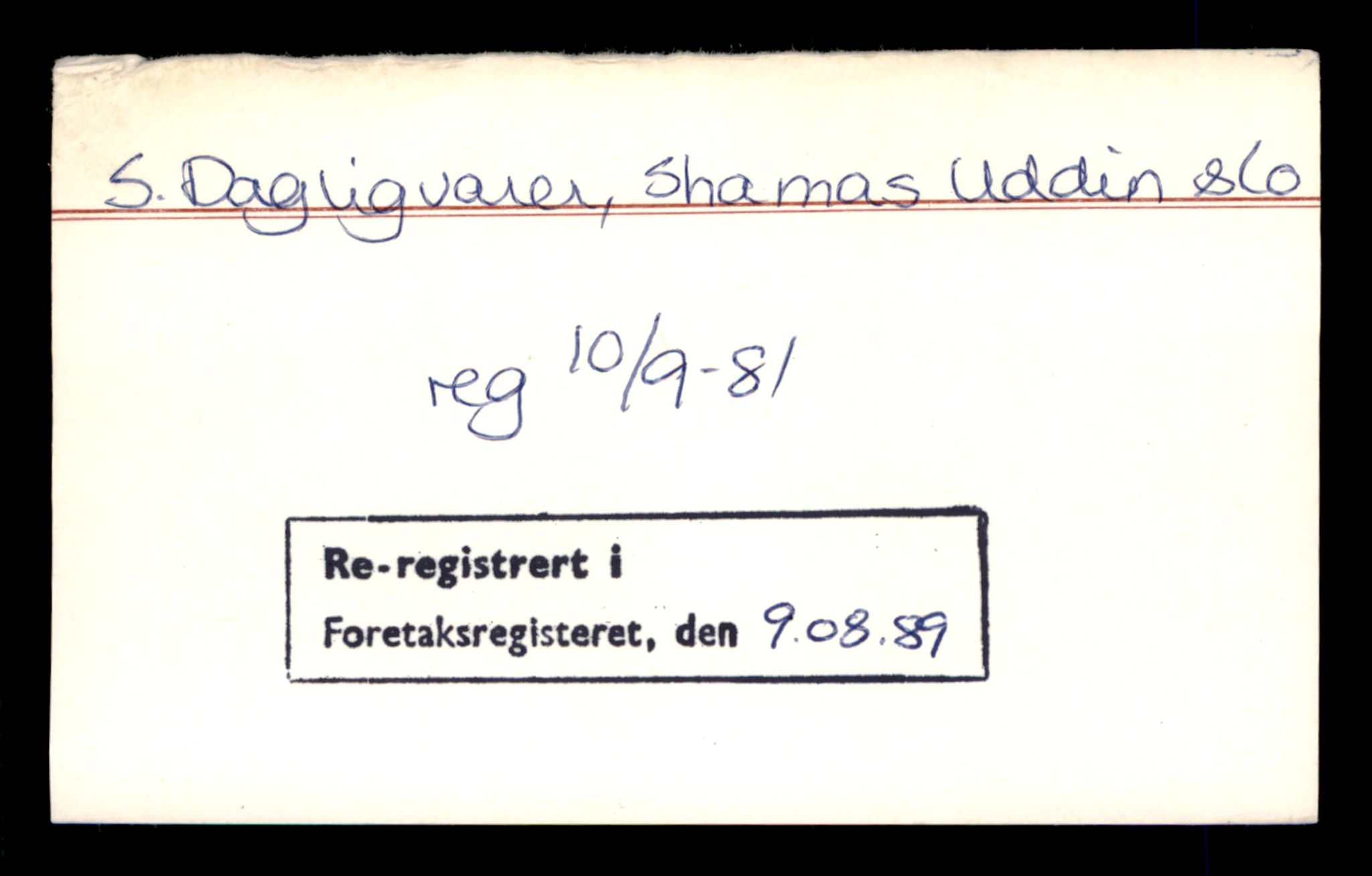 Oslo byfogd, Handelsregisteret, AV/SAT-A-10867/G/Ga/Gad/L0026: Kartotekkort, Sd-Sk, 1890-1990