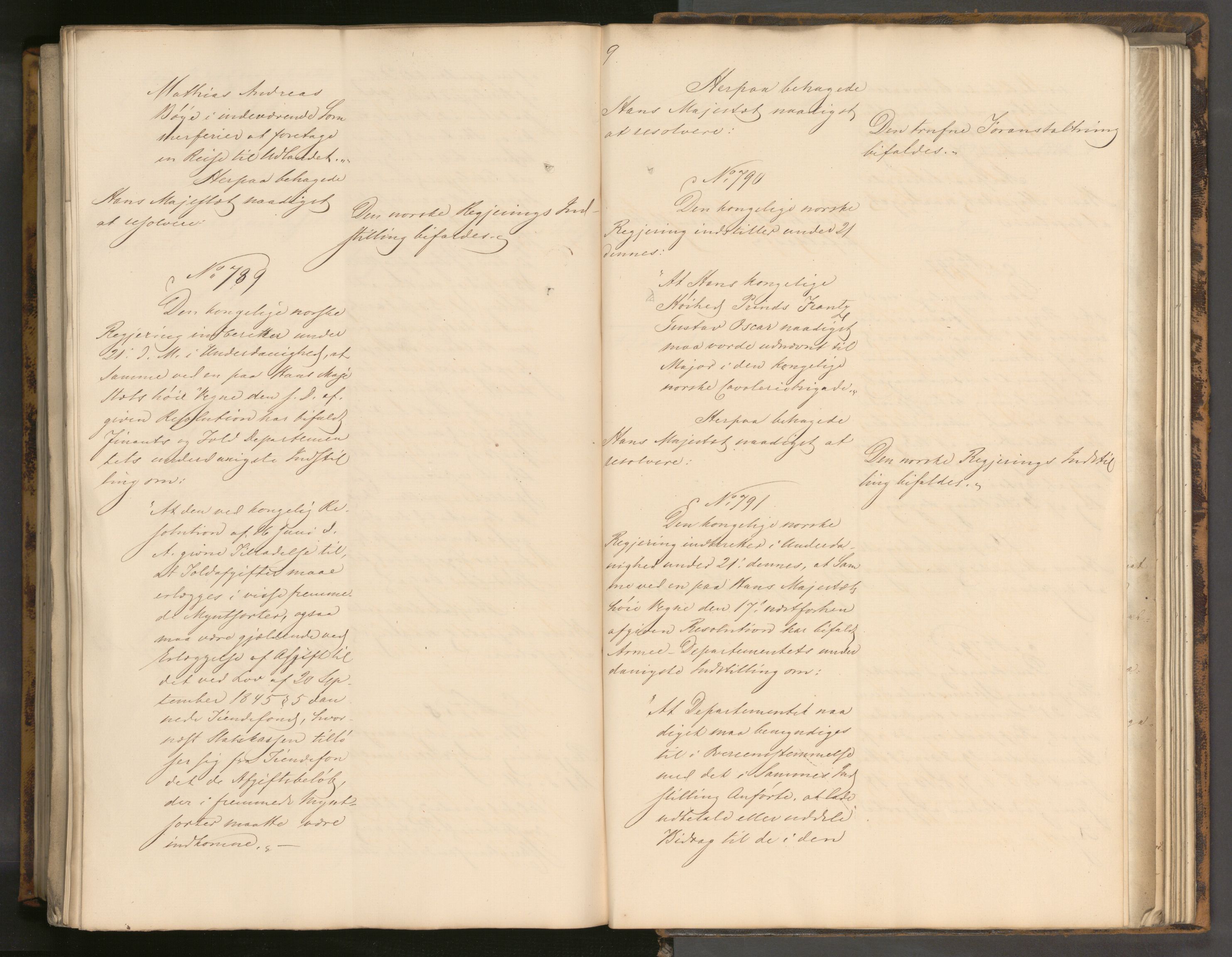 Statsrådssekretariatet, AV/RA-S-1001/A/Ab/L0067: Kgl. res. nr. 1-793, 1. halvår, 1848