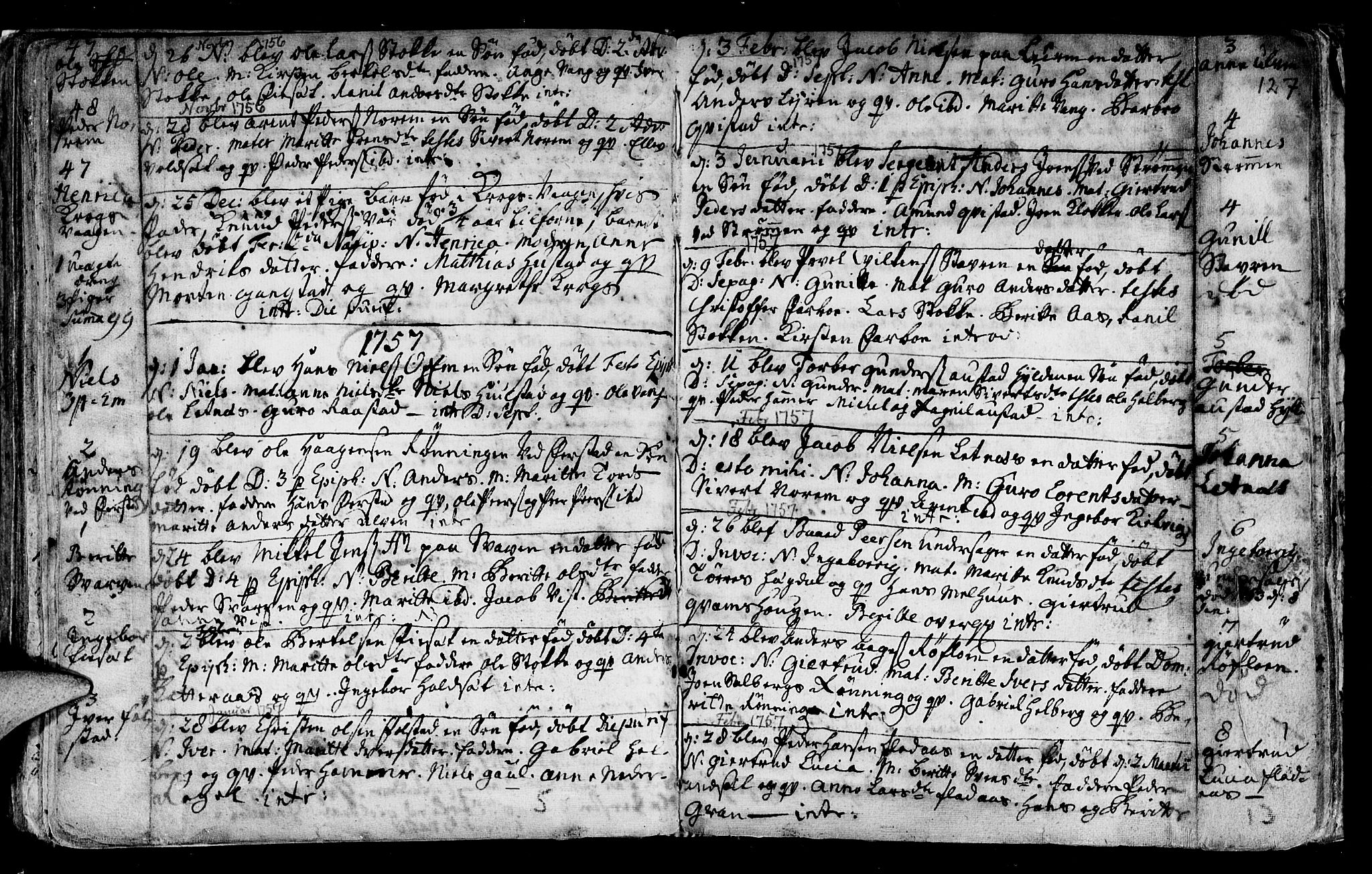 Ministerialprotokoller, klokkerbøker og fødselsregistre - Nord-Trøndelag, SAT/A-1458/730/L0272: Parish register (official) no. 730A01, 1733-1764, p. 127