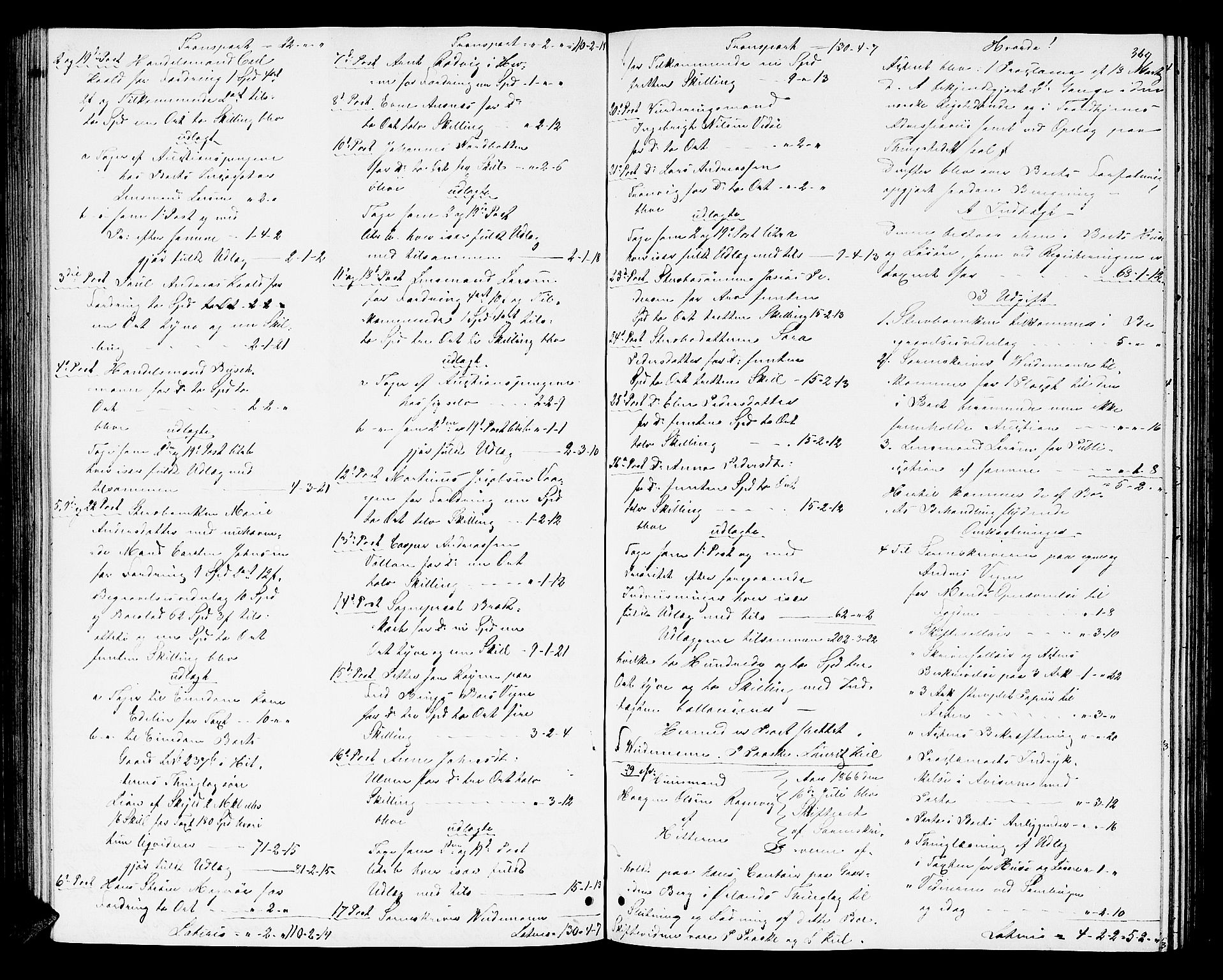 Fosen sorenskriveri, AV/SAT-A-1107/1/3/3A/L0024: Skifteutlodningsprotokoll nr. 3, 1861-1867, p. 369