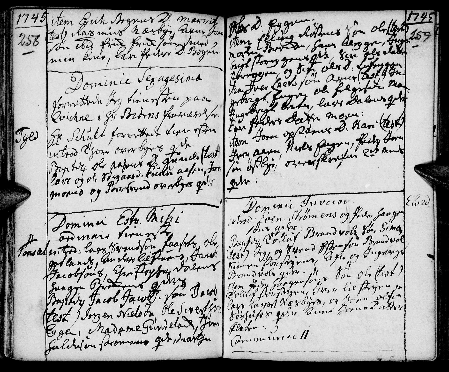 Tynset prestekontor, AV/SAH-PREST-058/H/Ha/Haa/L0002: Parish register (official) no. 2, 1737-1767, p. 258-259