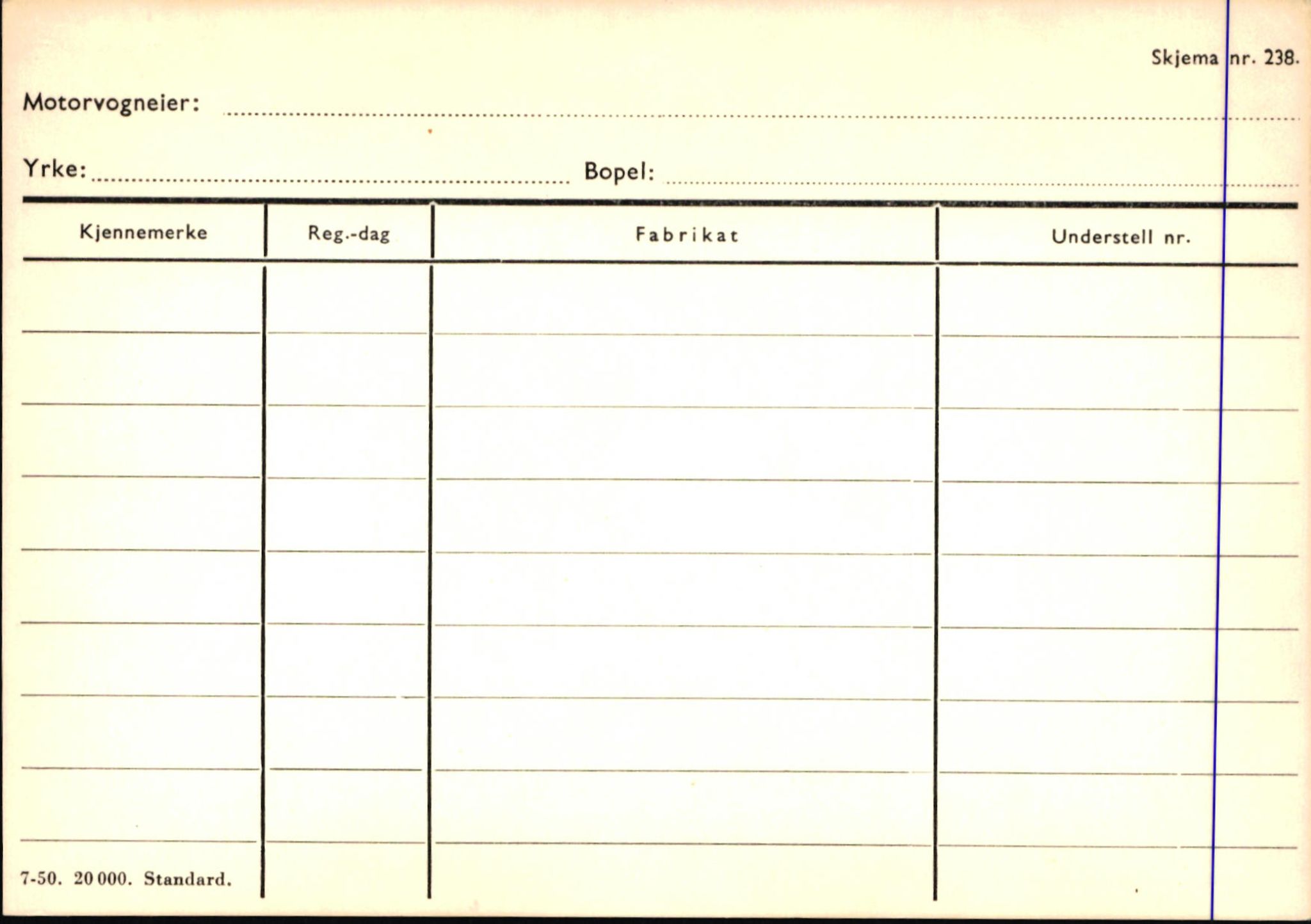 Statens vegvesen, Sogn og Fjordane vegkontor, SAB/A-5301/4/F/L0146: Registerkort Årdal R-Å samt diverse kort, 1945-1975, p. 1811