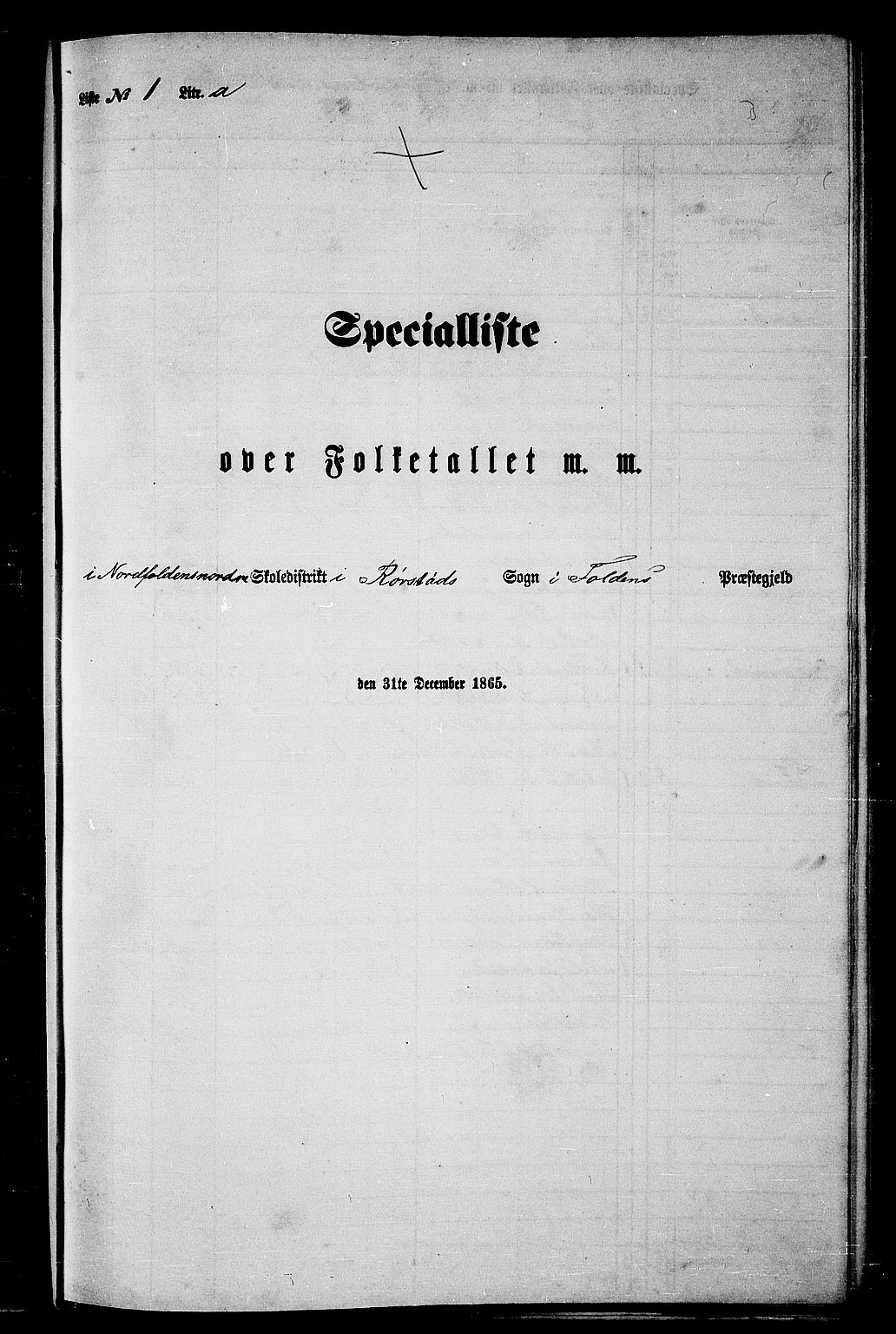 RA, 1865 census for Folda, 1865, p. 11