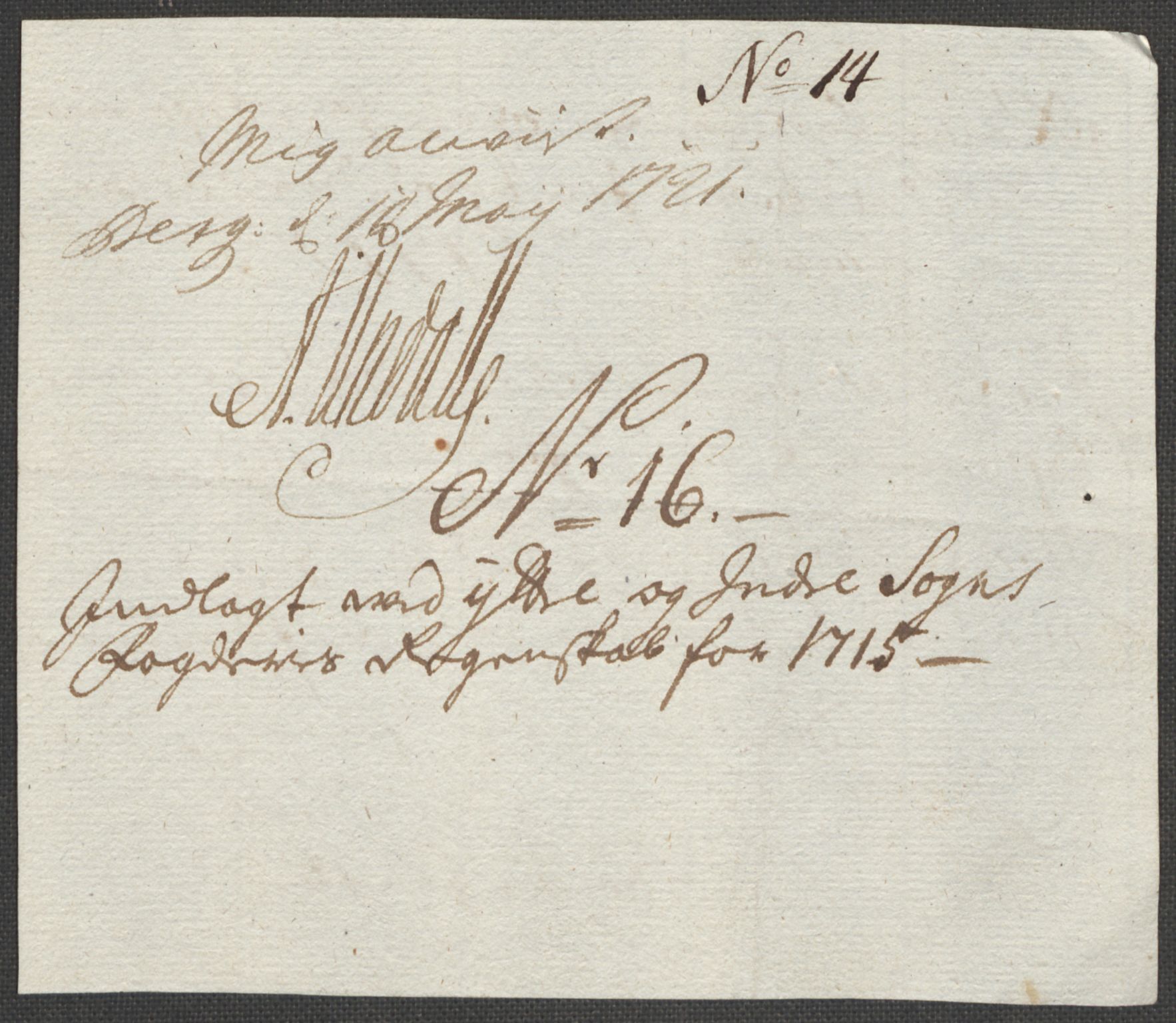 Rentekammeret inntil 1814, Reviderte regnskaper, Fogderegnskap, AV/RA-EA-4092/R52/L3320: Fogderegnskap Sogn, 1715-1716, p. 94