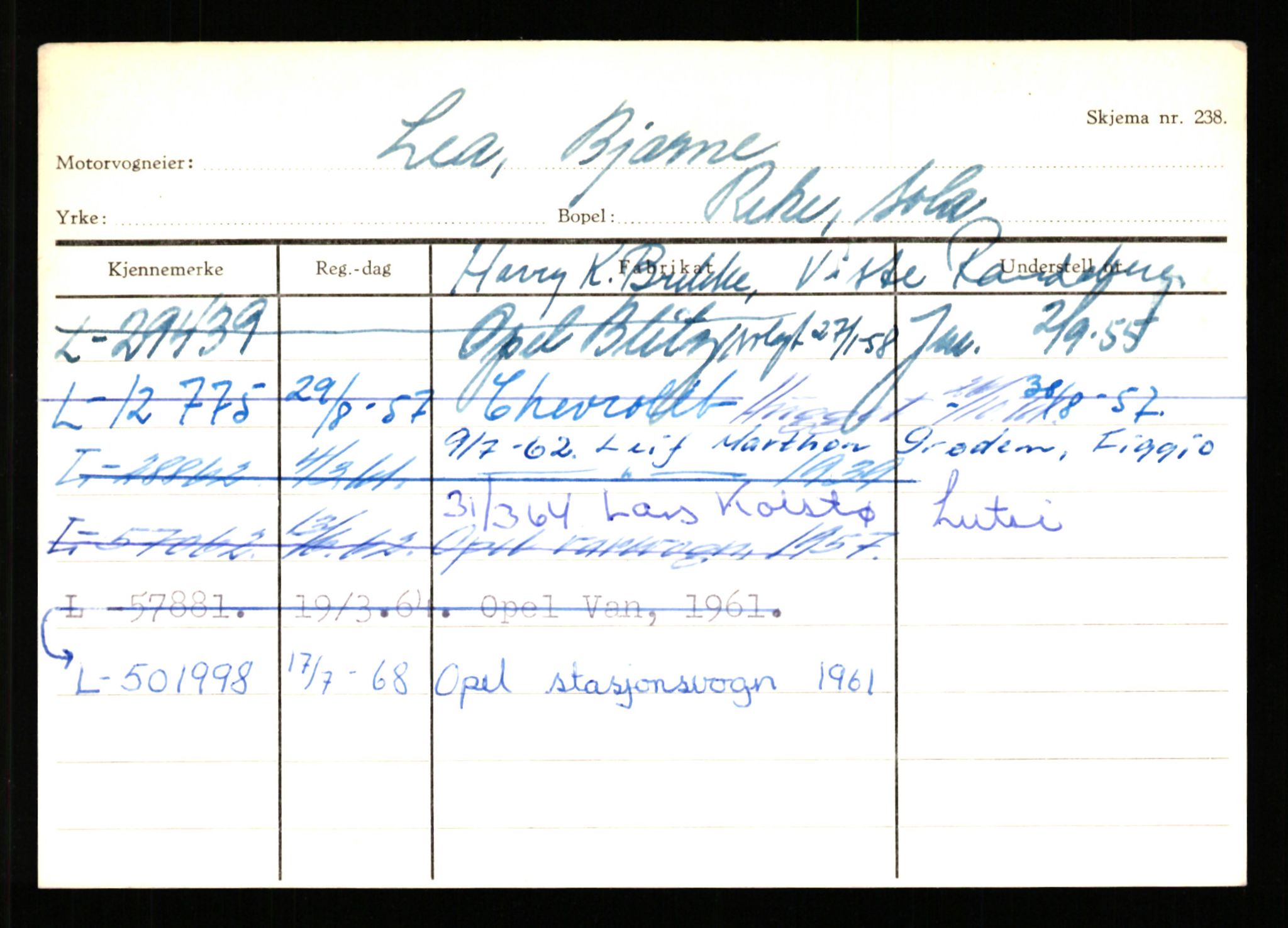 Stavanger trafikkstasjon, AV/SAST-A-101942/0/H/L0022: Landsverk - Laxau, 1930-1971, p. 2055