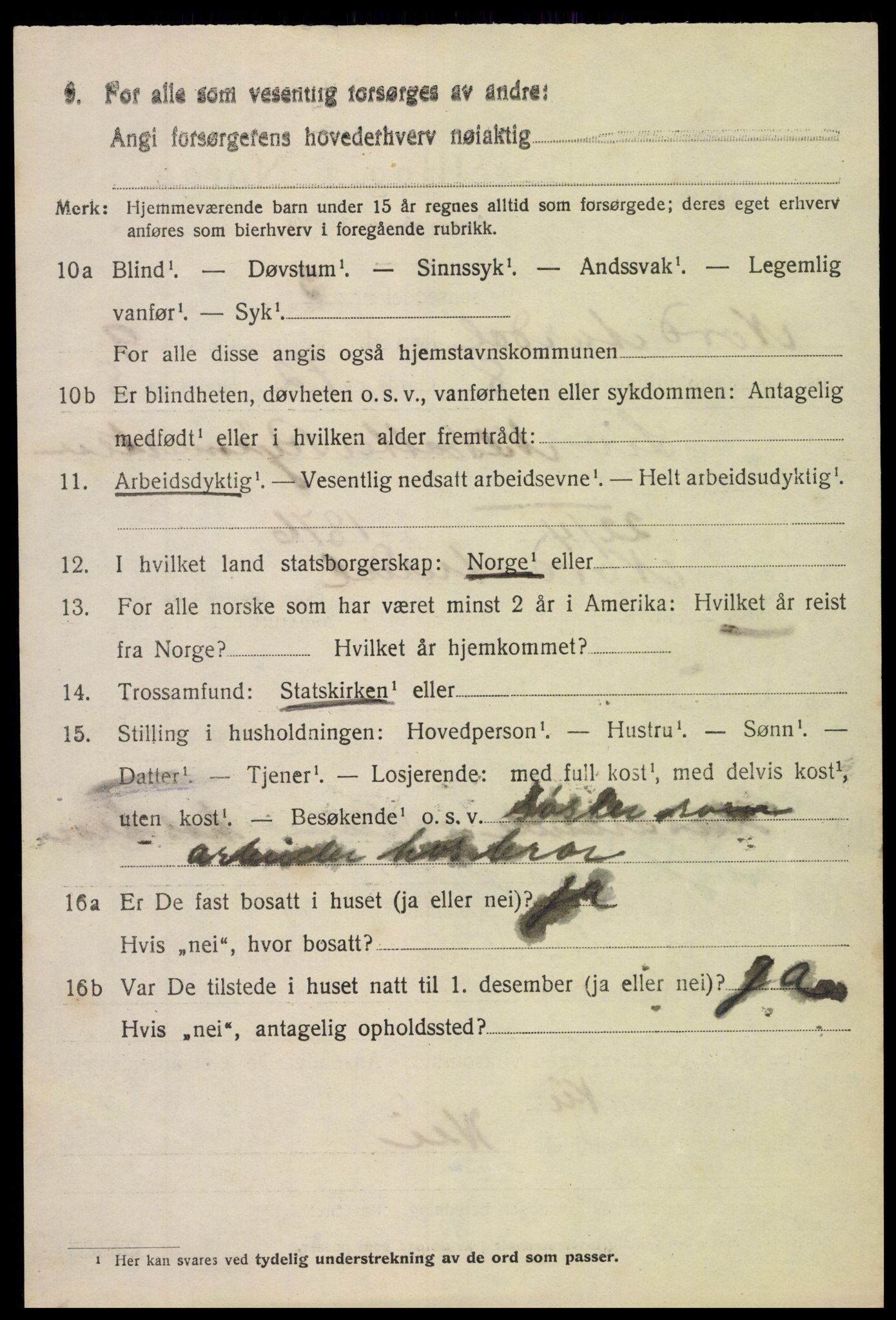 SAH, 1920 census for Nord-Aurdal, 1920, p. 7605