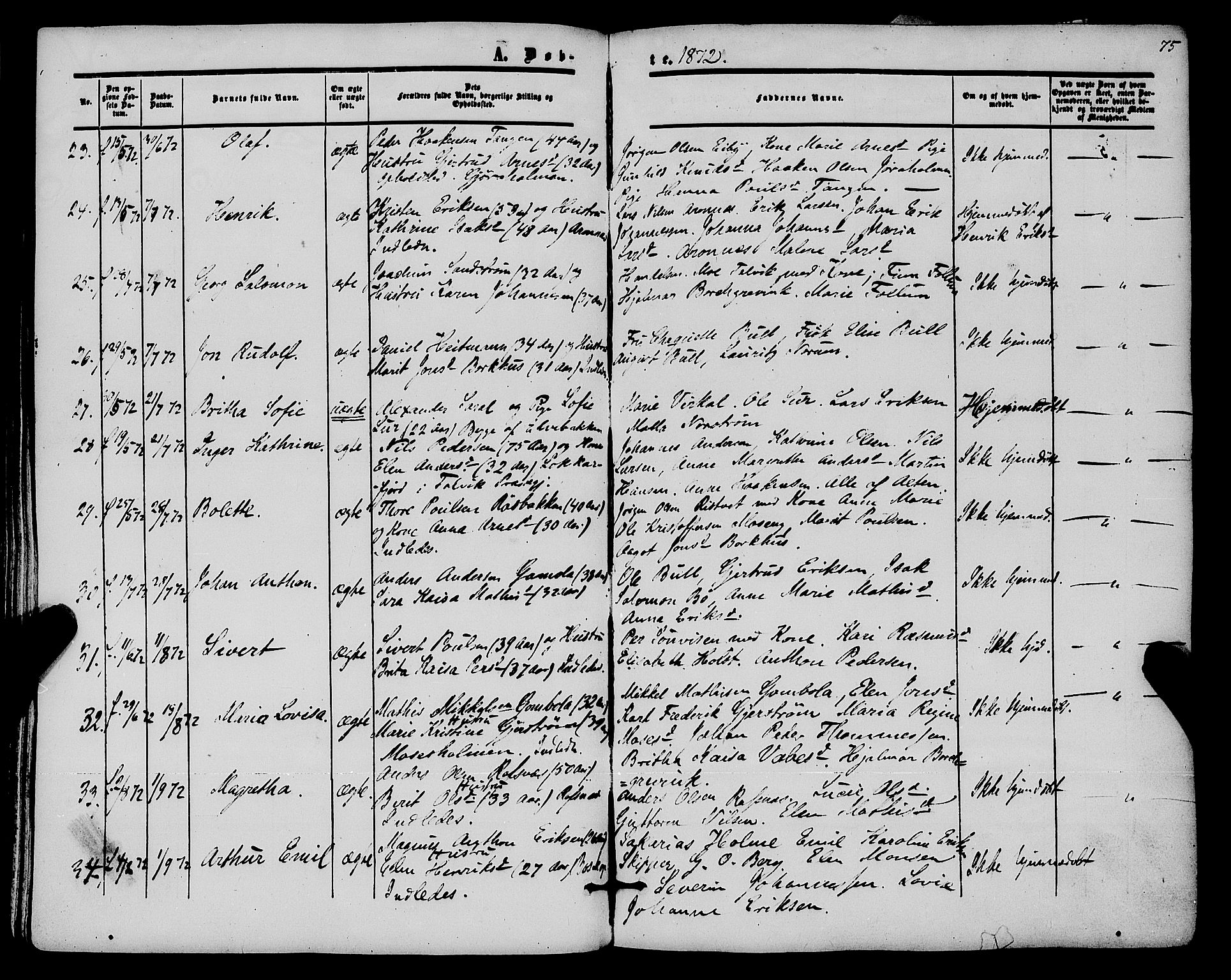 Alta sokneprestkontor, AV/SATØ-S-1338/H/Ha/L0001.kirke: Parish register (official) no. 1, 1858-1878, p. 75
