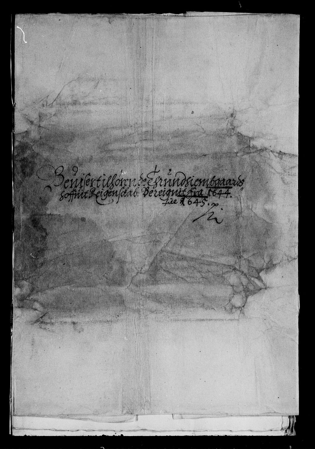 Rentekammeret inntil 1814, Reviderte regnskaper, Lensregnskaper, AV/RA-EA-5023/R/Rb/Rbw/L0082: Trondheim len, 1644-1645