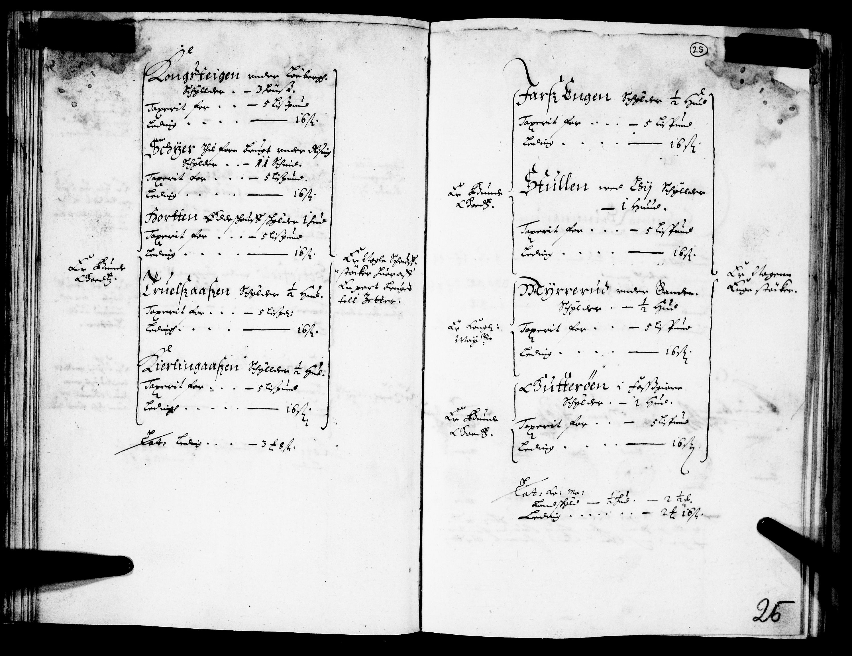 Rentekammeret inntil 1814, Realistisk ordnet avdeling, AV/RA-EA-4070/N/Nb/Nba/L0025: Bamble fogderi, 1665, p. 24b-25a
