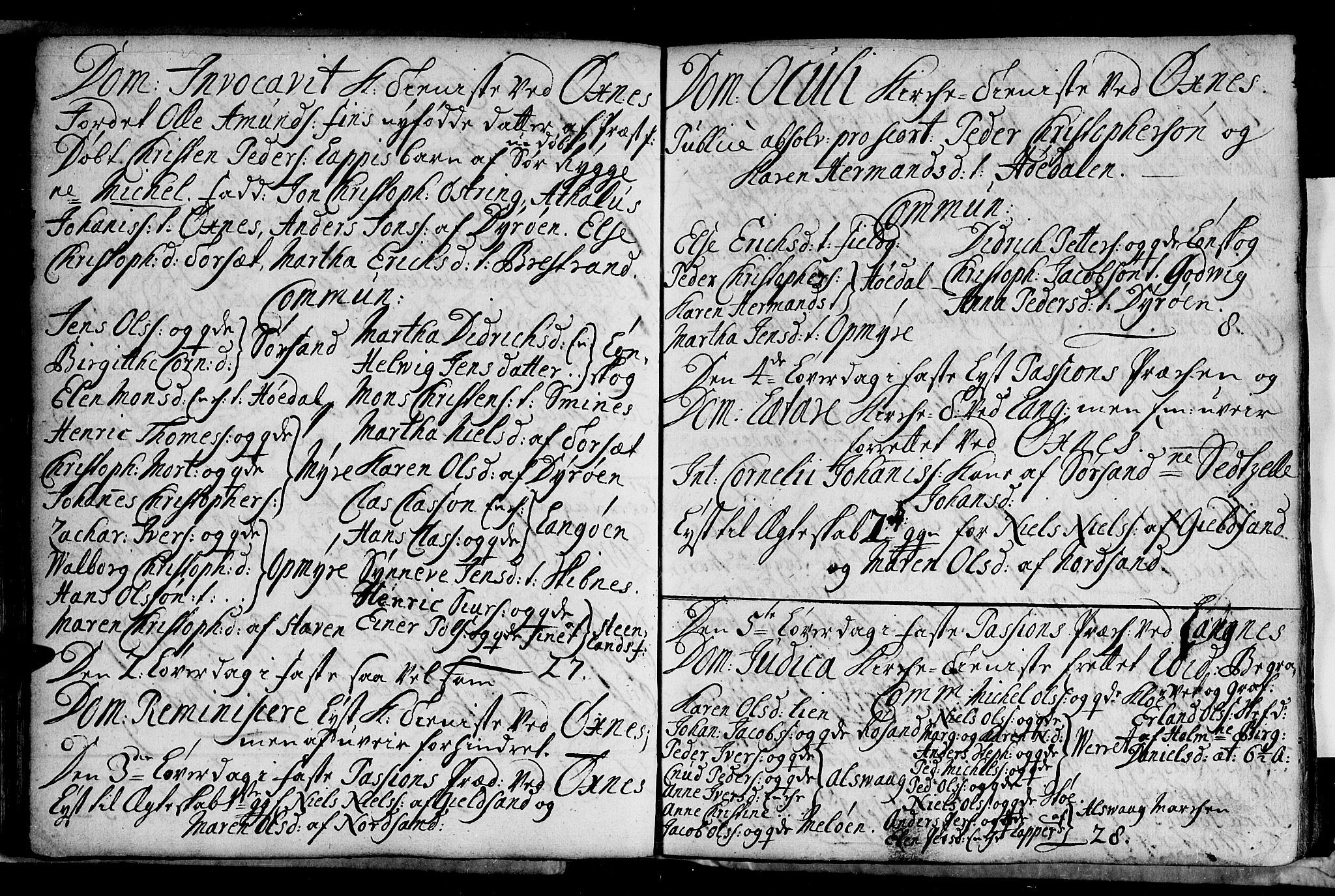 Ministerialprotokoller, klokkerbøker og fødselsregistre - Nordland, SAT/A-1459/893/L1328: Parish register (official) no. 893A01, 1718-1749