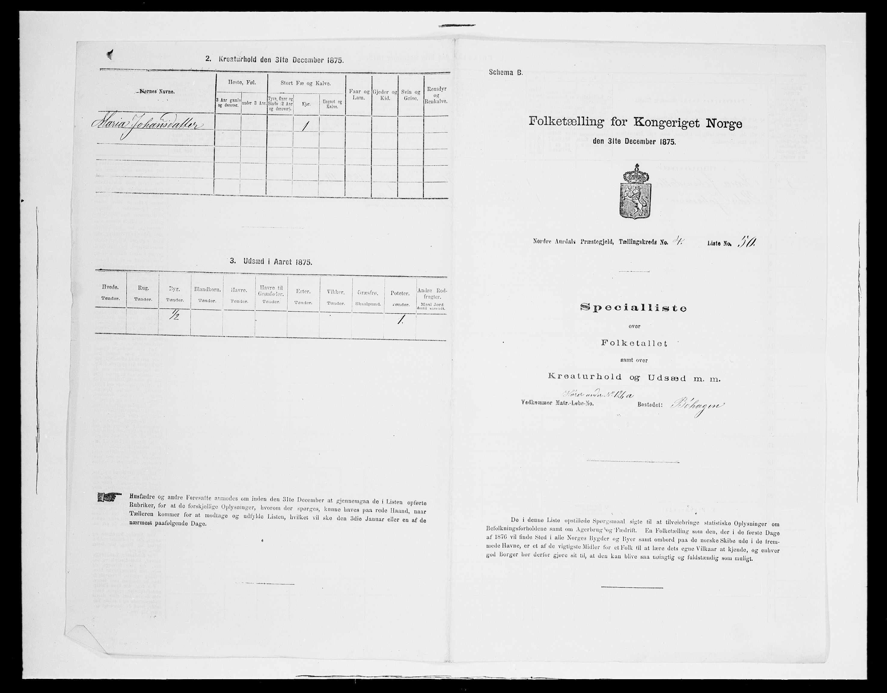 SAH, 1875 census for 0542P Nord-Aurdal, 1875, p. 710