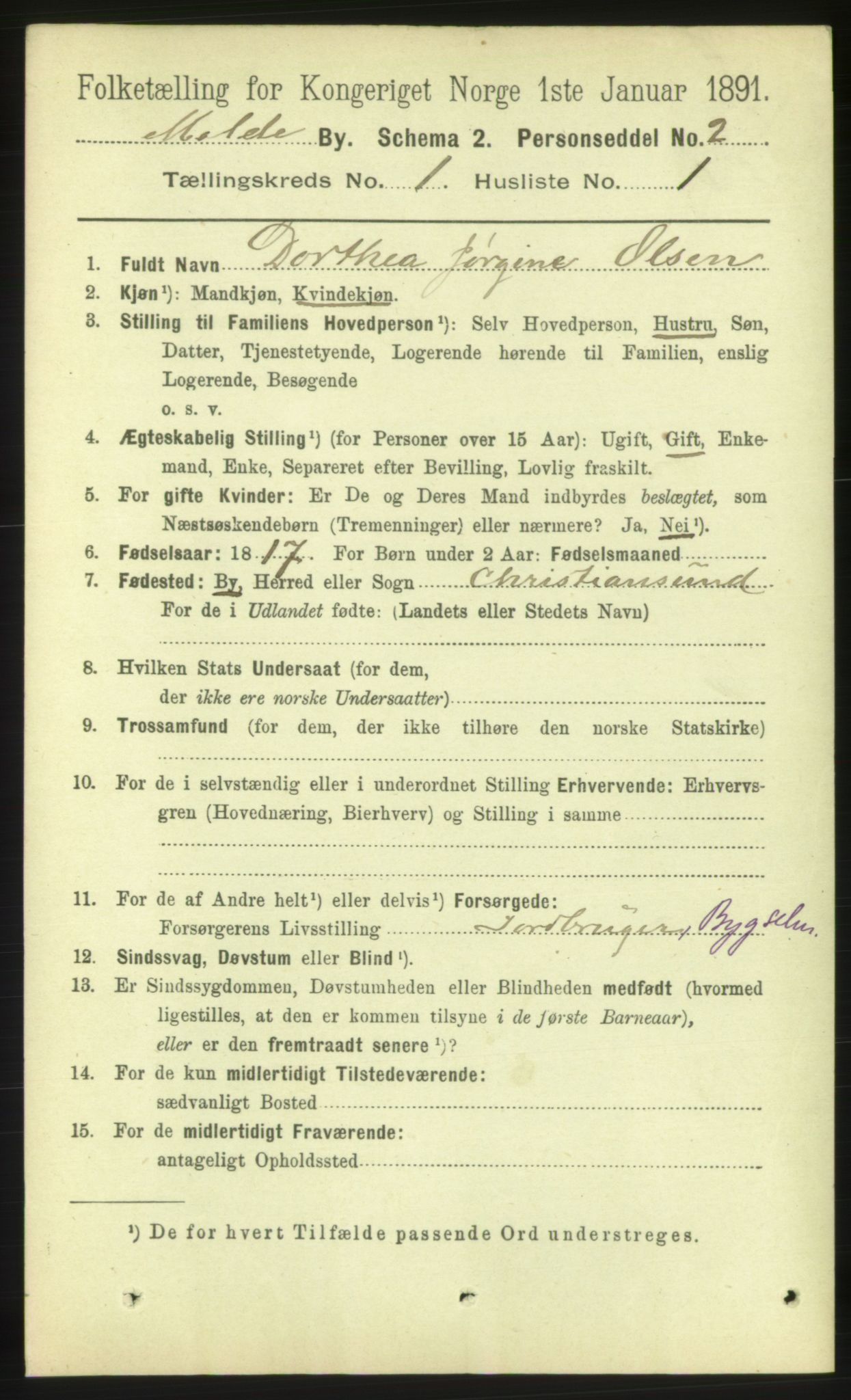 RA, 1891 census for 1502 Molde, 1891, p. 246