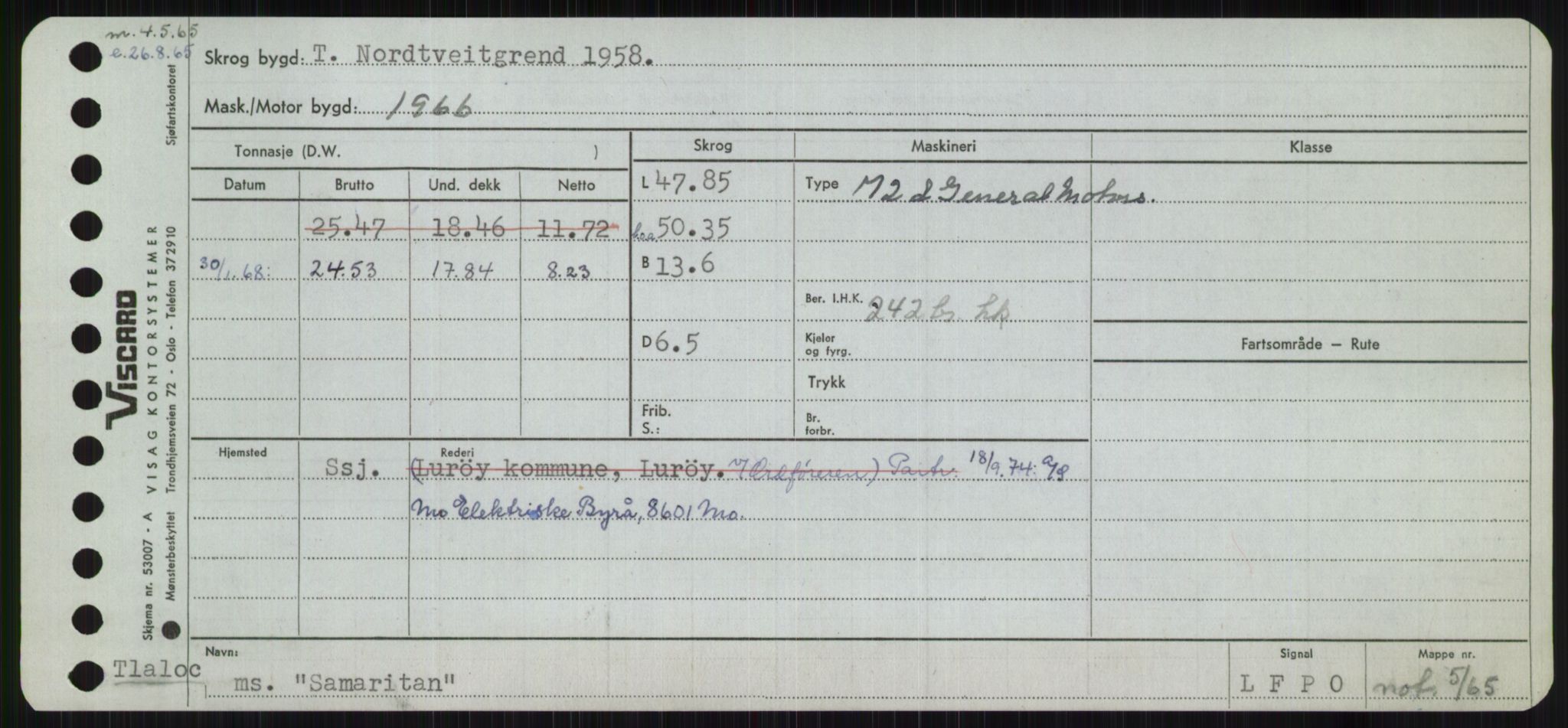 Sjøfartsdirektoratet med forløpere, Skipsmålingen, RA/S-1627/H/Ha/L0005/0001: Fartøy, S-Sven / Fartøy, S-Skji, p. 89