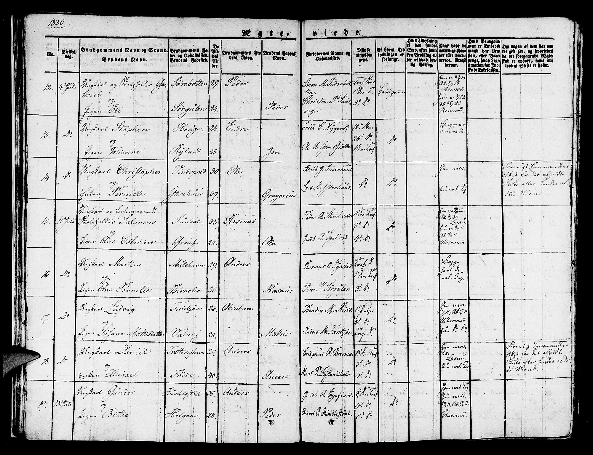 Kinn sokneprestembete, SAB/A-80801/H/Haa/Haaa/L0004/0002: Parish register (official) no. A 4II, 1822-1840, p. 31