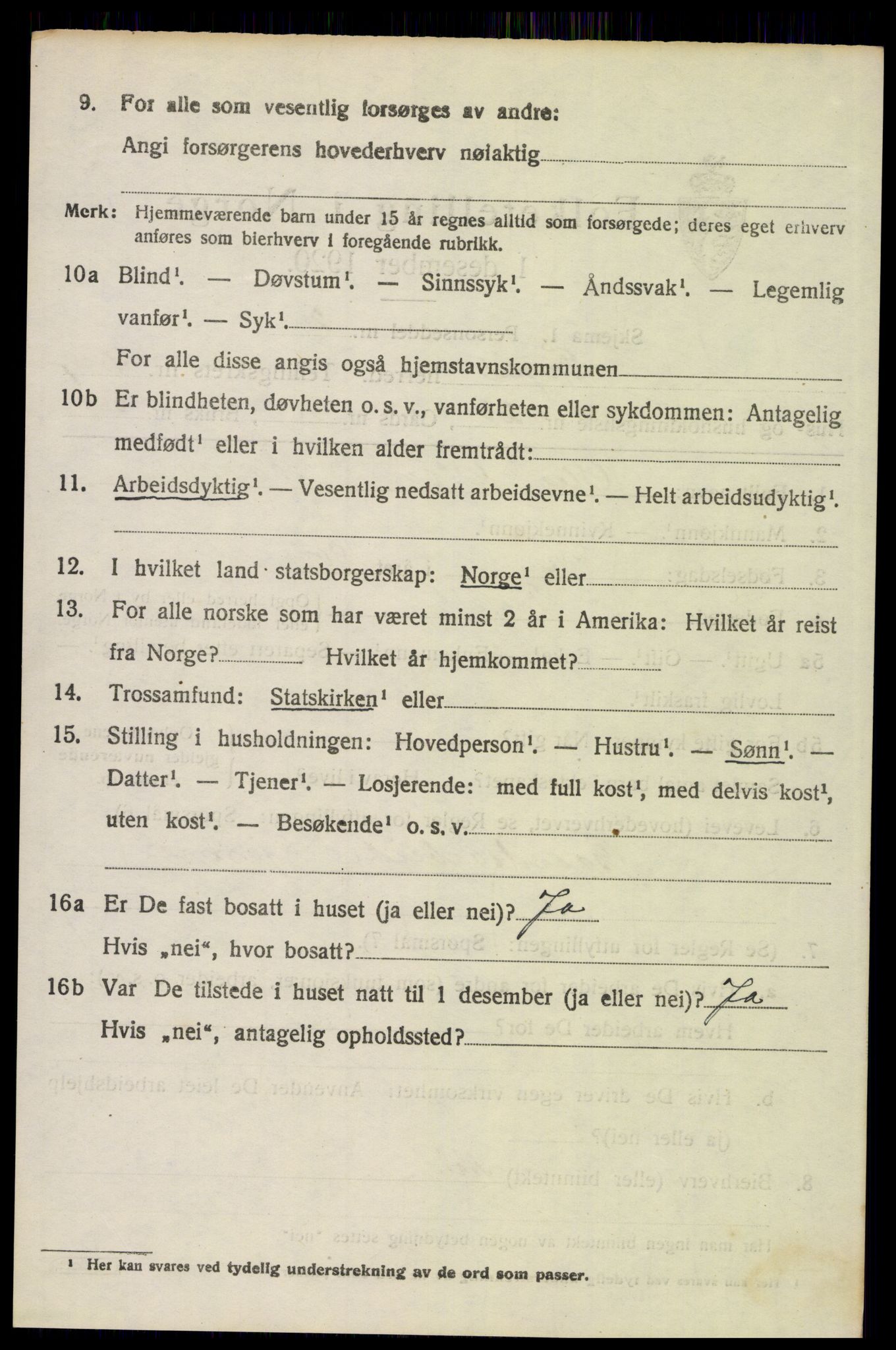 SAH, 1920 census for Trysil, 1920, p. 6860