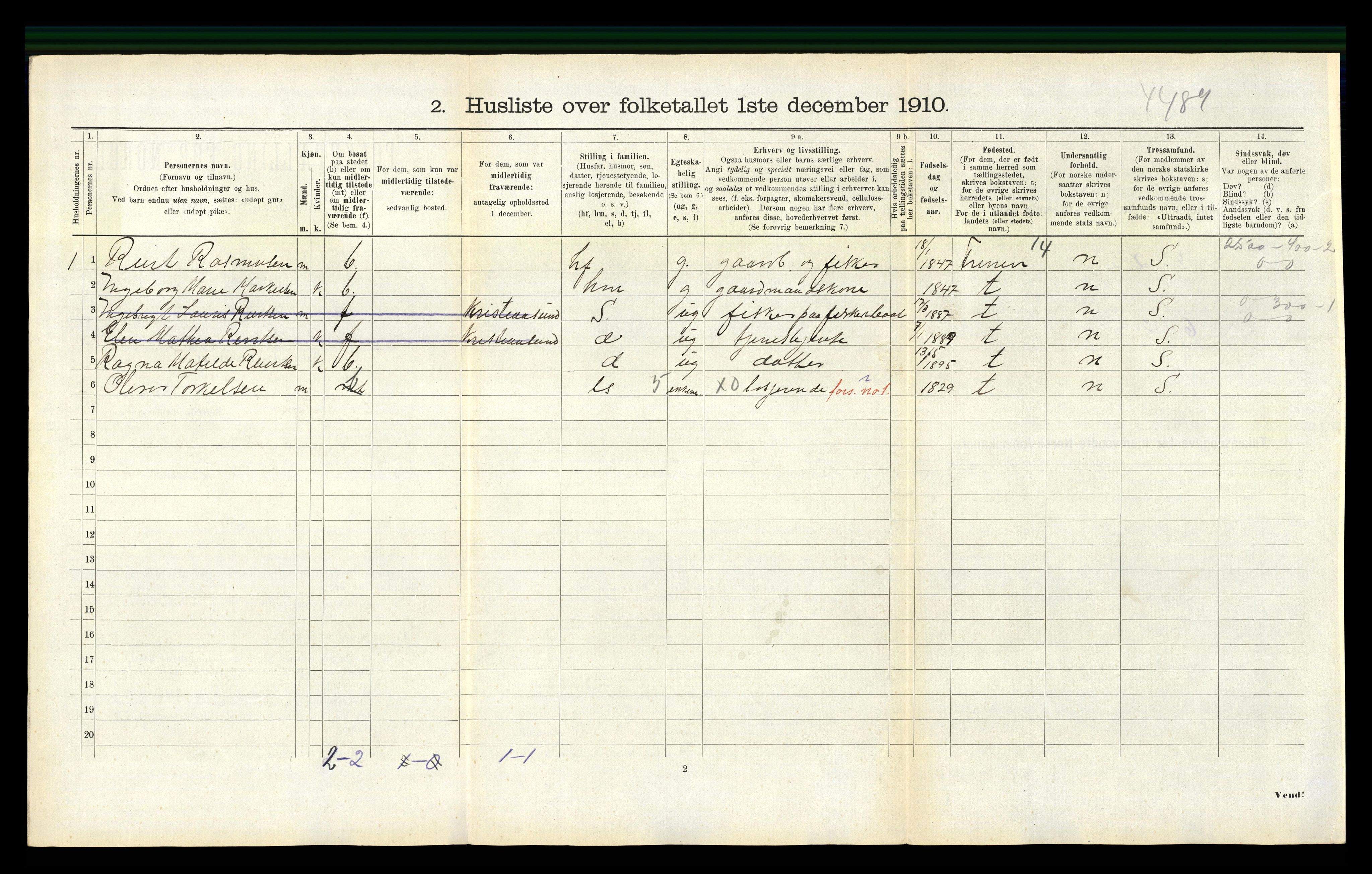 RA, 1910 census for Bud, 1910, p. 648