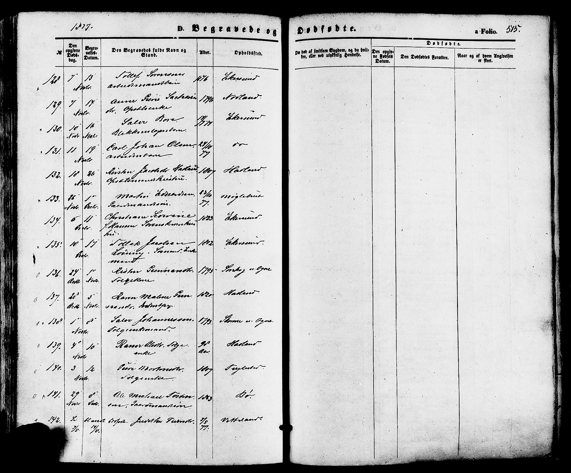 Eigersund sokneprestkontor, AV/SAST-A-101807/S08/L0014: Parish register (official) no. A 13, 1866-1878, p. 515