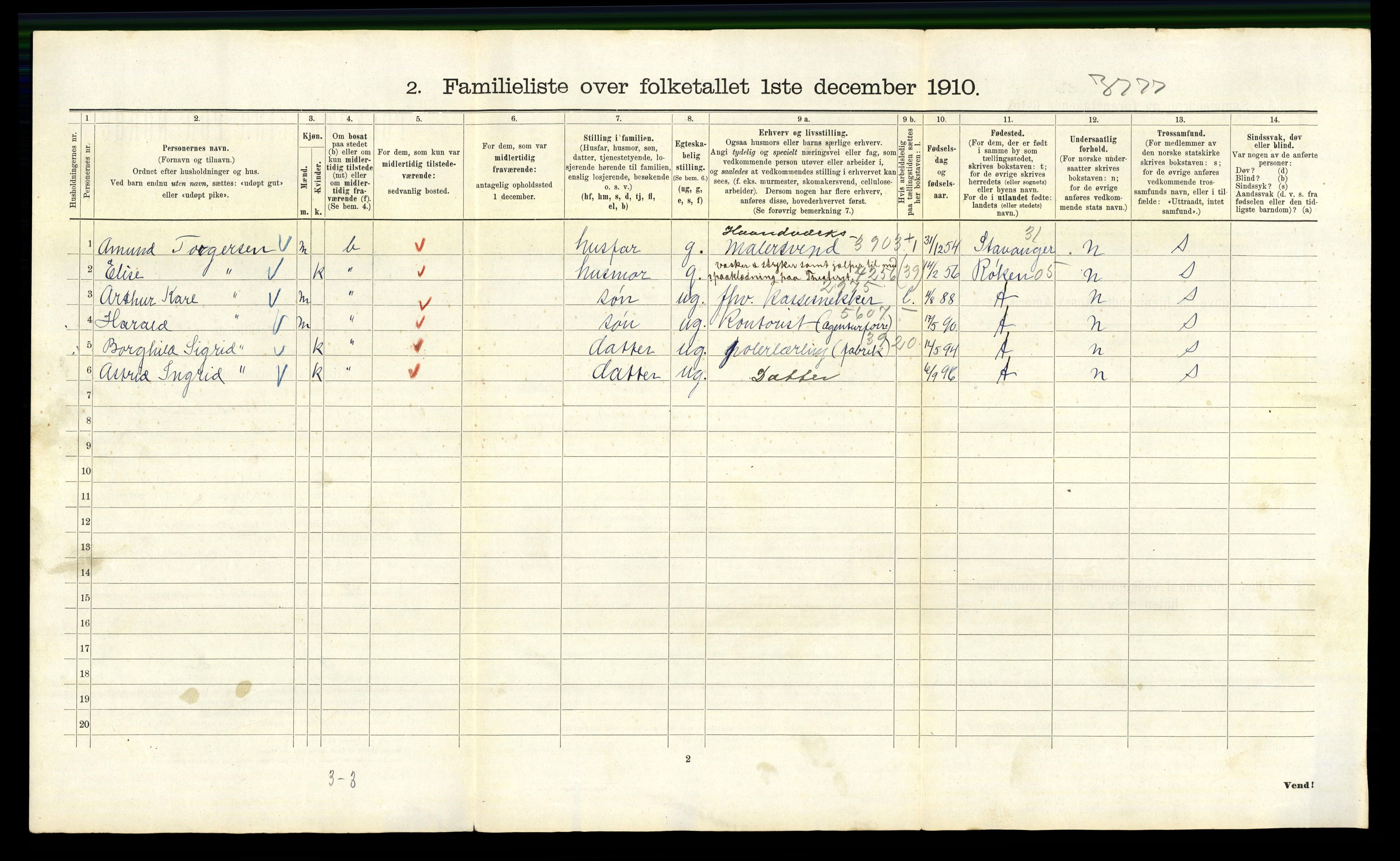 RA, 1910 census for Kristiania, 1910, p. 99592