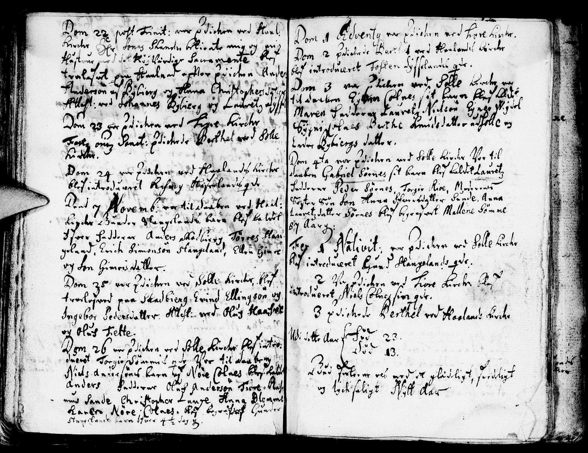 Håland sokneprestkontor, AV/SAST-A-101802/001/30BA/L0001: Parish register (official) no. A 1, 1671-1722