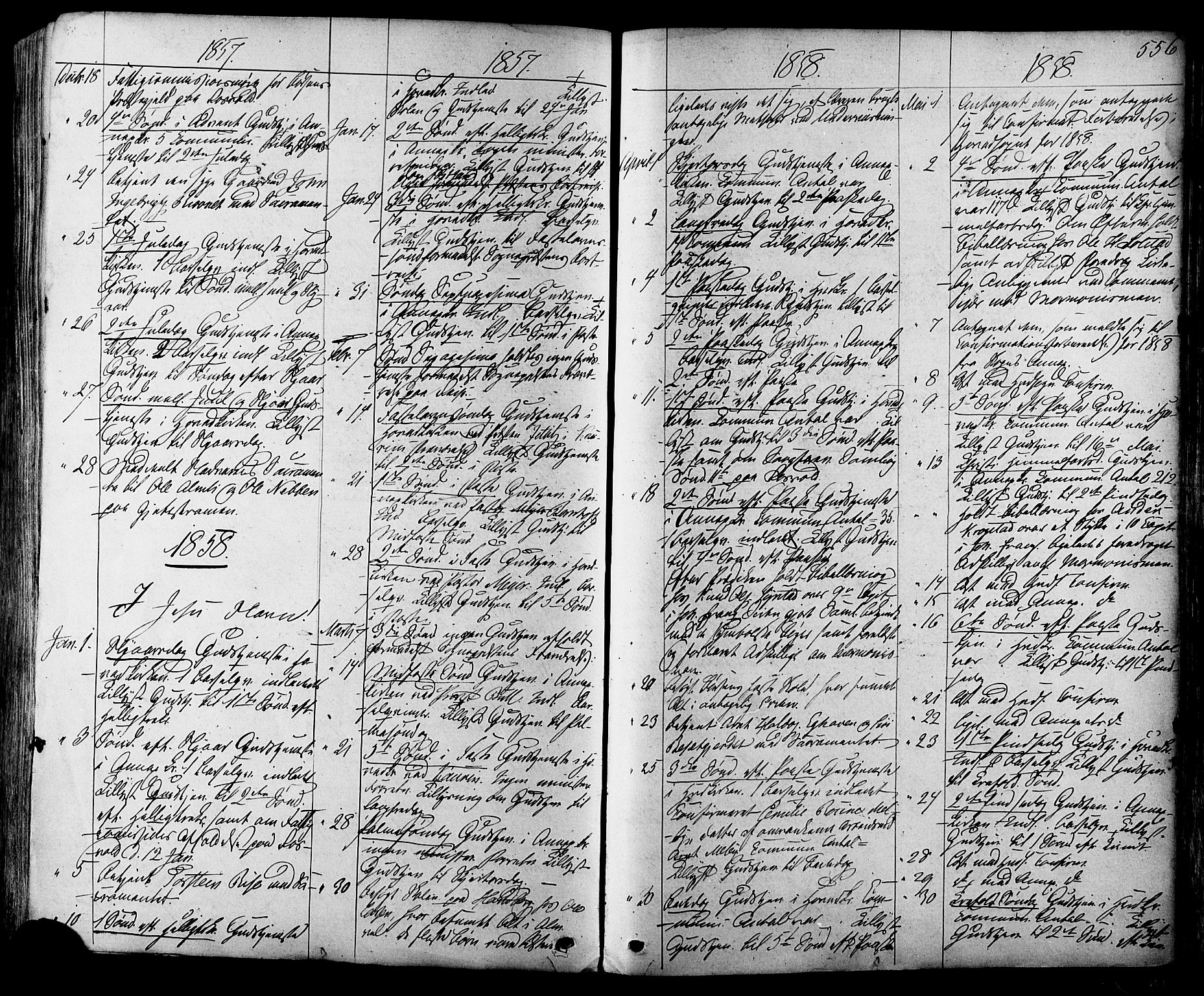 Ministerialprotokoller, klokkerbøker og fødselsregistre - Sør-Trøndelag, SAT/A-1456/665/L0772: Parish register (official) no. 665A07, 1856-1878, p. 556