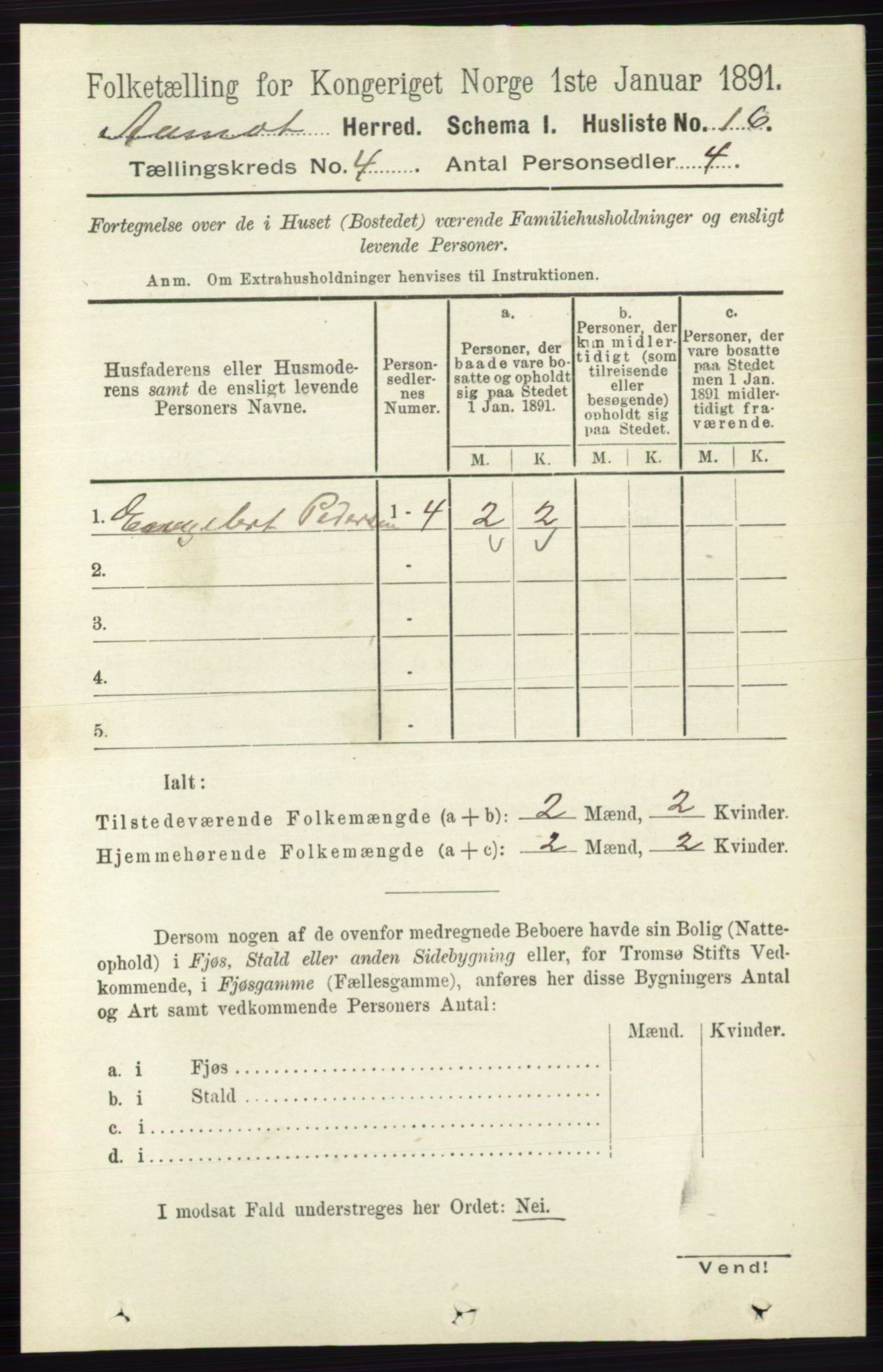 RA, 1891 census for 0429 Åmot, 1891, p. 2116