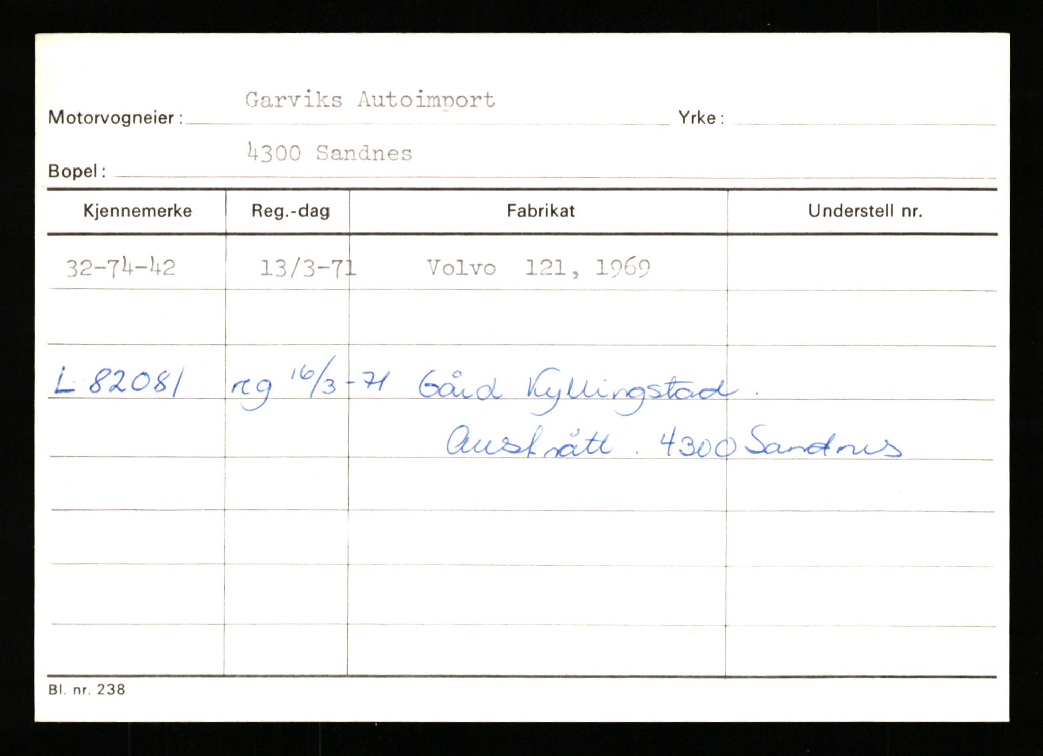 Stavanger trafikkstasjon, AV/SAST-A-101942/0/G/L0011: Registreringsnummer: 240000 - 363477, 1930-1971, p. 2329