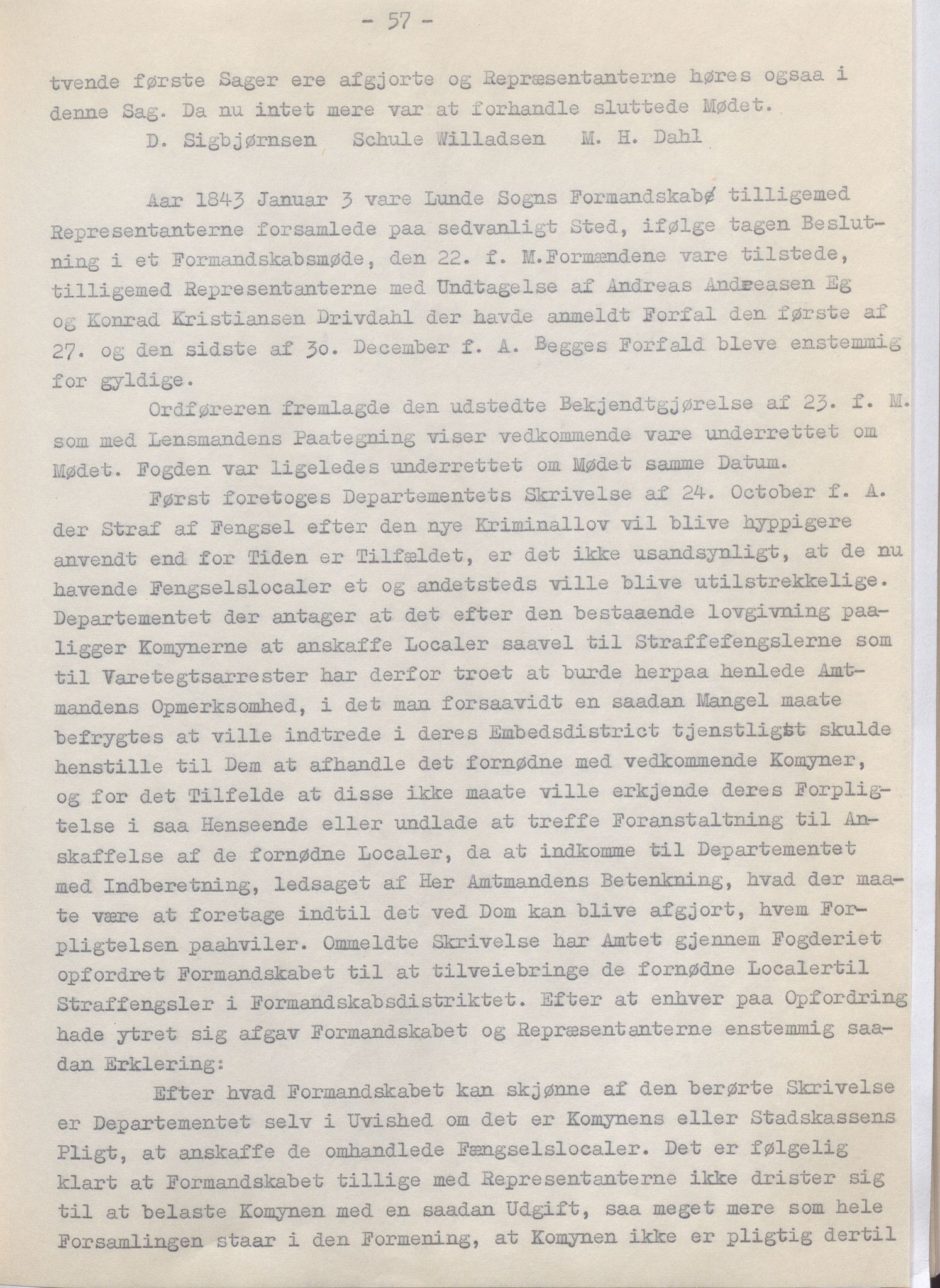 Lund kommune - Formannskapet/Formannskapskontoret, IKAR/K-101761/A/Aa/Aaa/L0002: Forhandlingsprotokoll, 1837-1865, p. 57