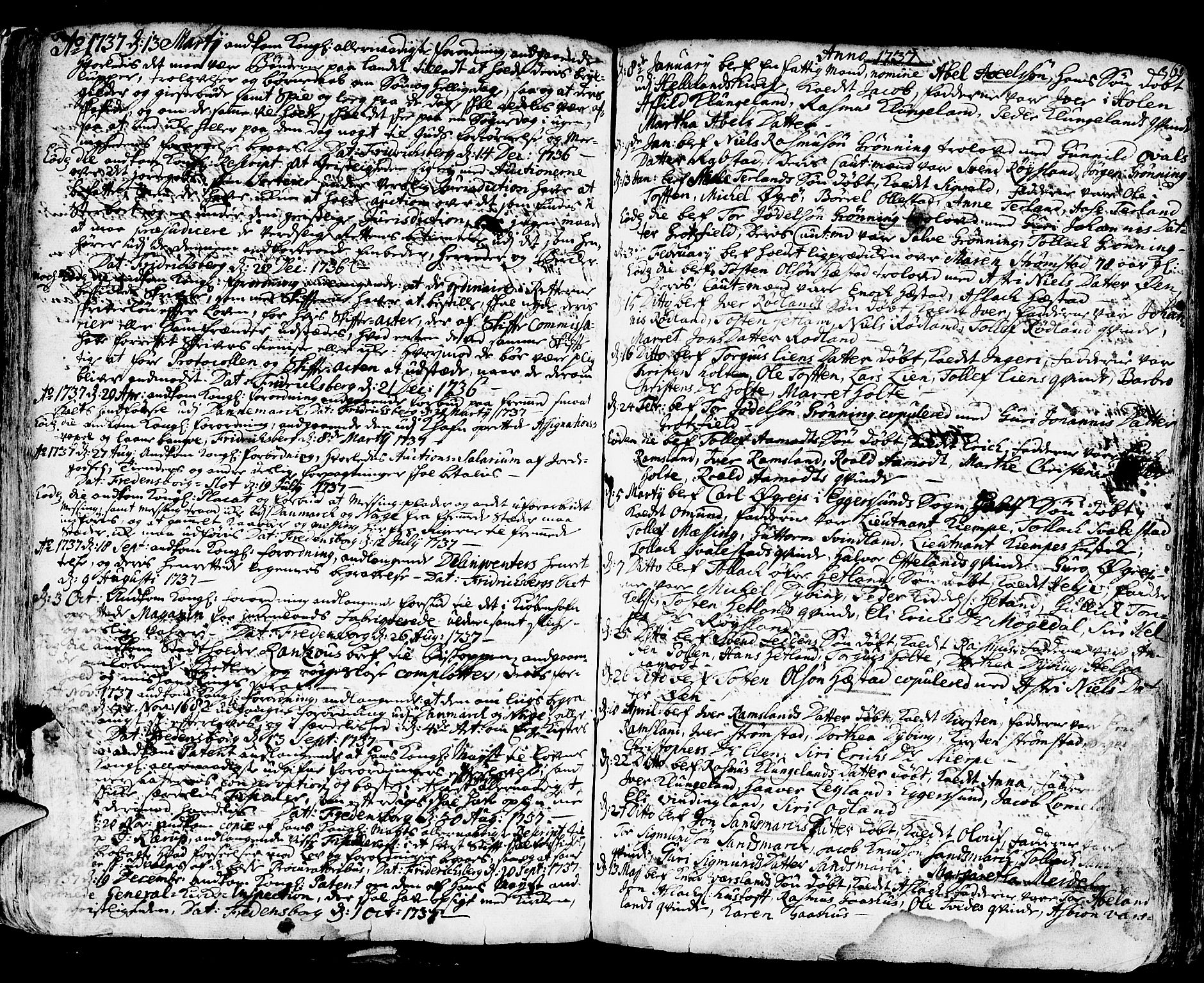 Helleland sokneprestkontor, SAST/A-101810: Parish register (official) no. A 1 /1, 1713-1761, p. 61