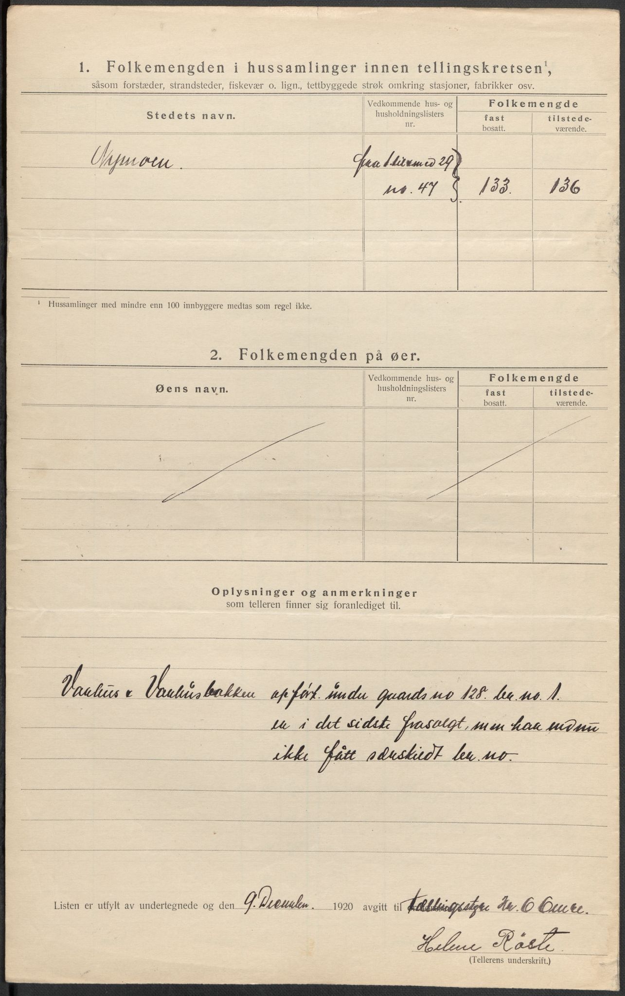 SAKO, 1920 census for Modum, 1920, p. 80