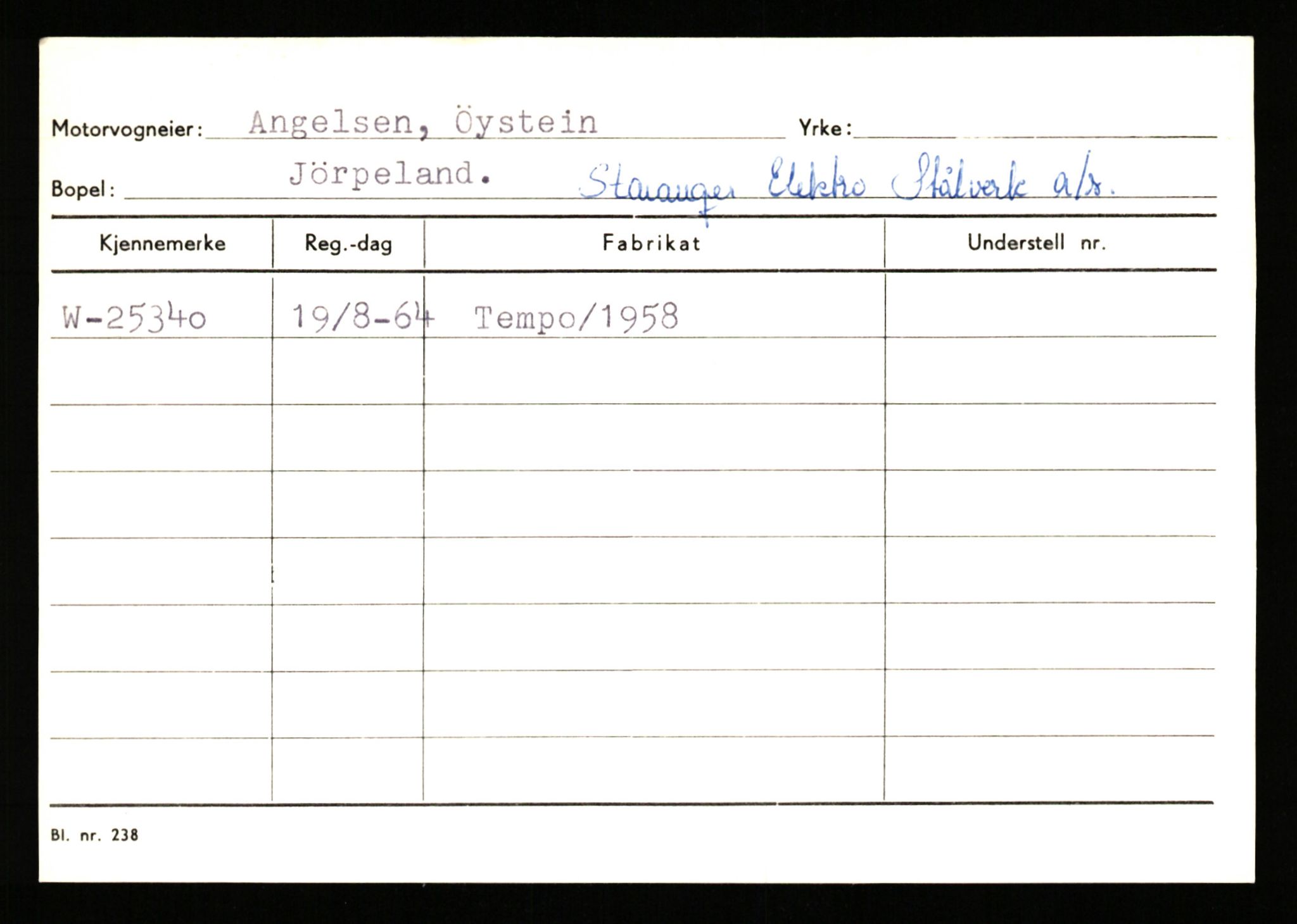 Stavanger trafikkstasjon, AV/SAST-A-101942/0/G/L0005: Registreringsnummer: 23000 - 34245, 1930-1971, p. 737