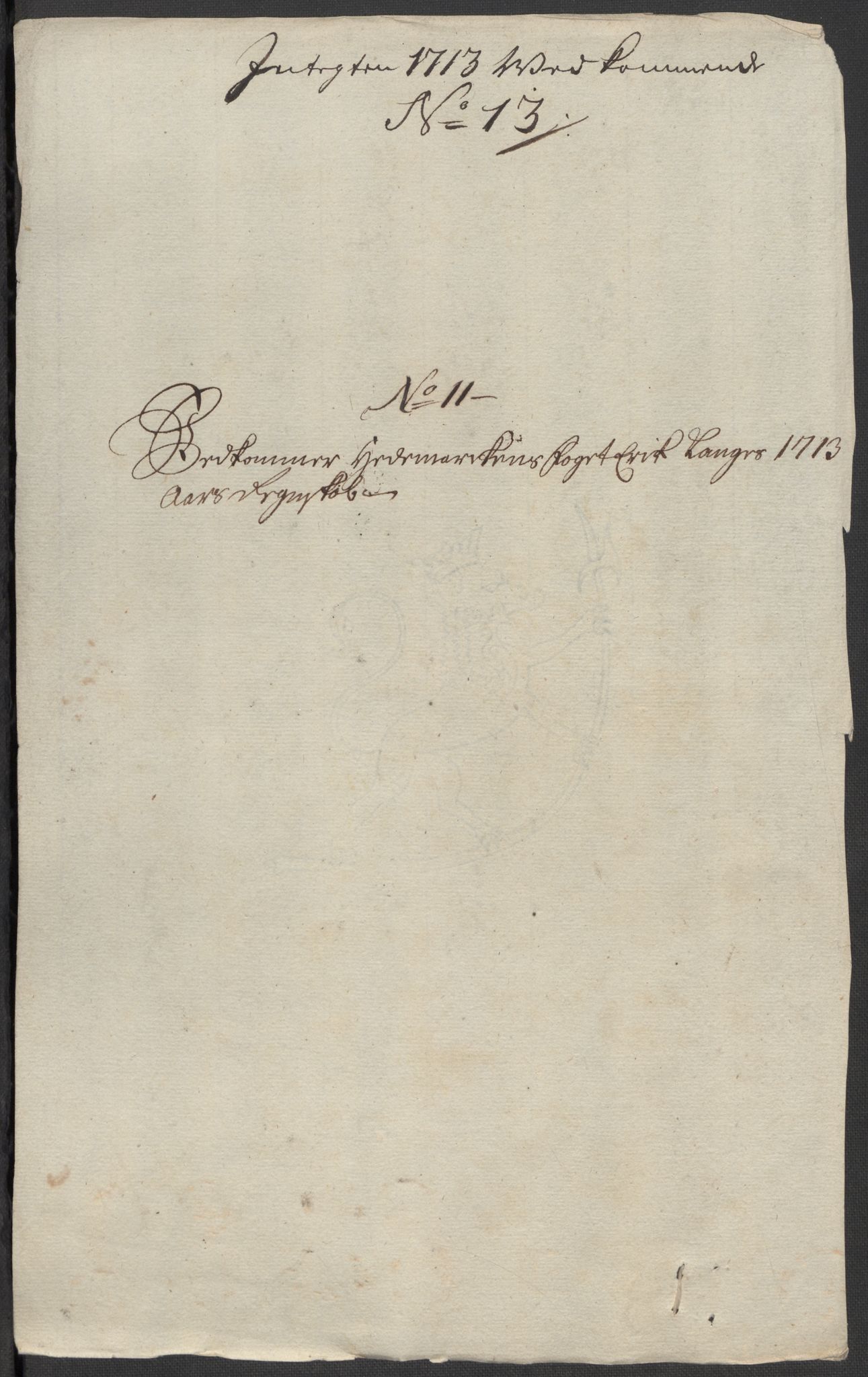 Rentekammeret inntil 1814, Reviderte regnskaper, Fogderegnskap, RA/EA-4092/R16/L1050: Fogderegnskap Hedmark, 1713, p. 295
