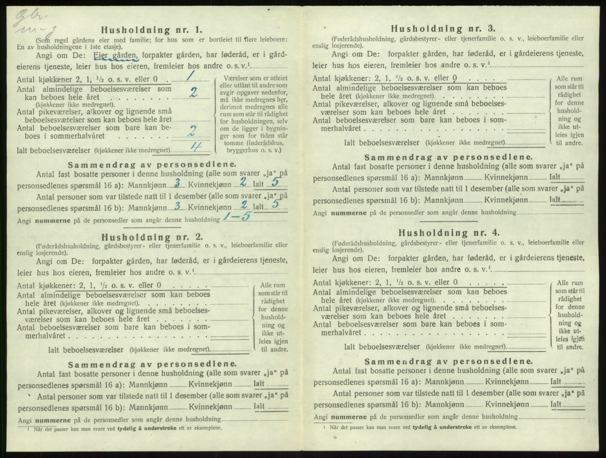 SAB, 1920 census for Sogndal, 1920, p. 928