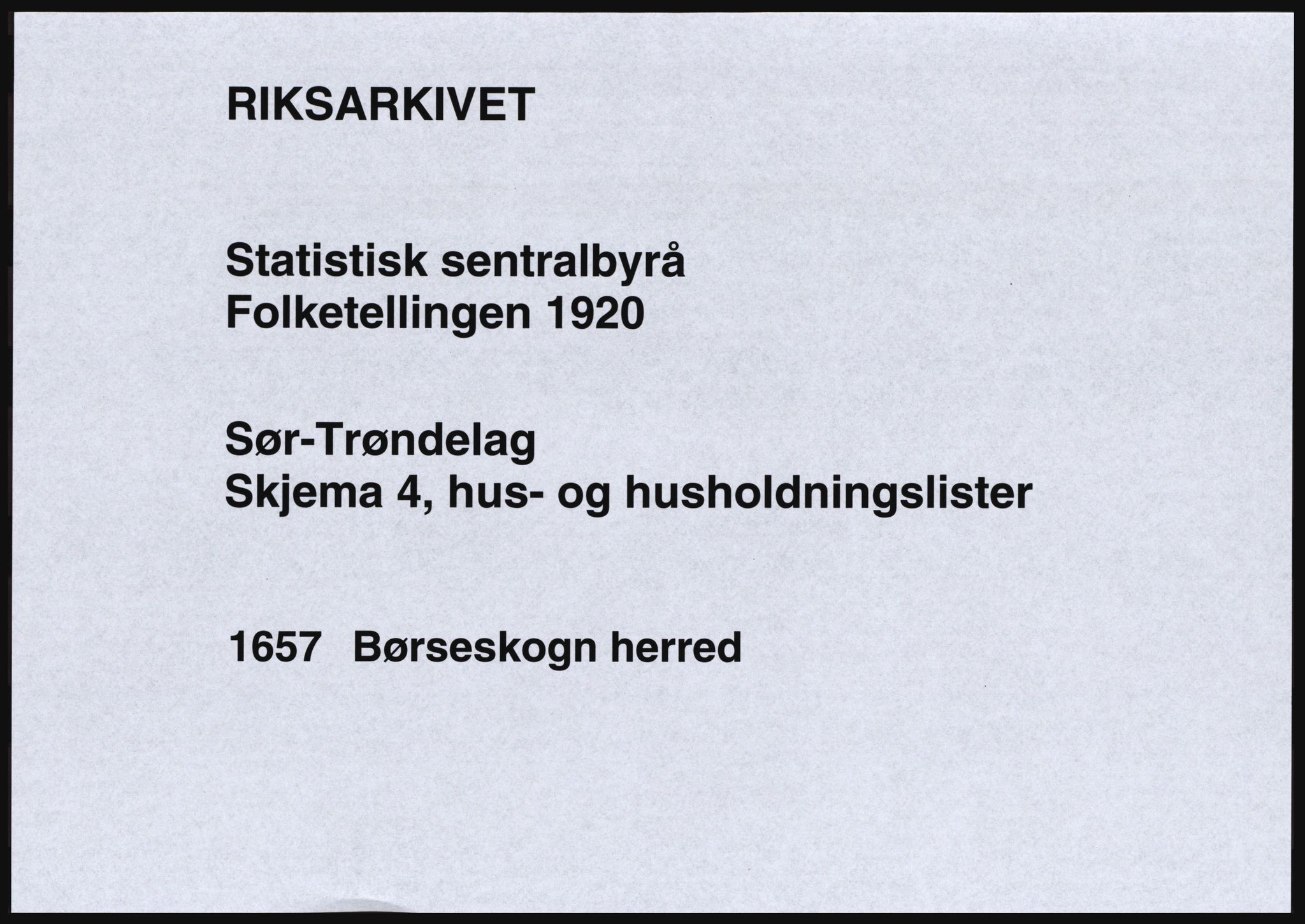 SAT, 1920 census for Børseskogn, 1920, p. 18