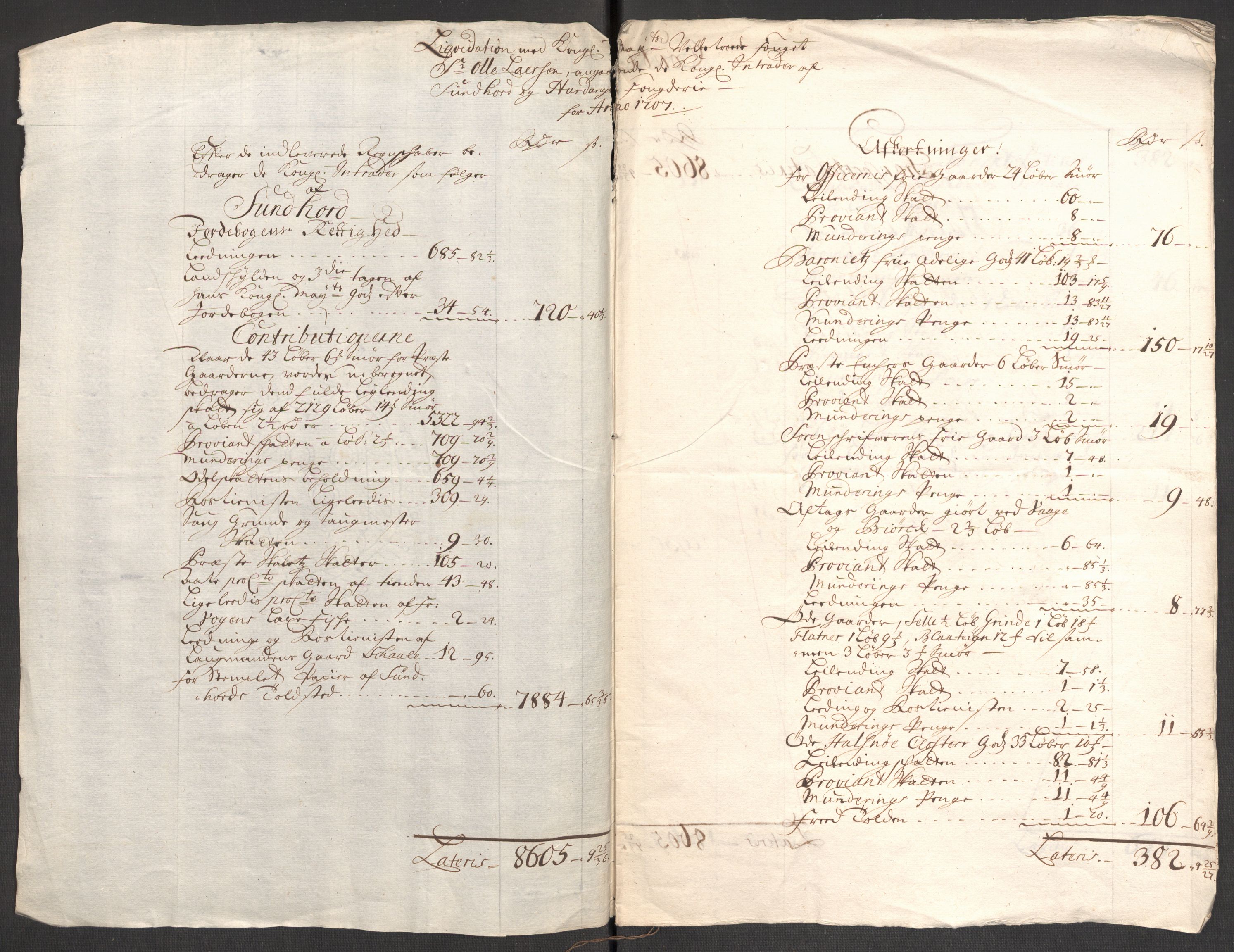 Rentekammeret inntil 1814, Reviderte regnskaper, Fogderegnskap, AV/RA-EA-4092/R48/L2984: Fogderegnskap Sunnhordland og Hardanger, 1706-1707, p. 469