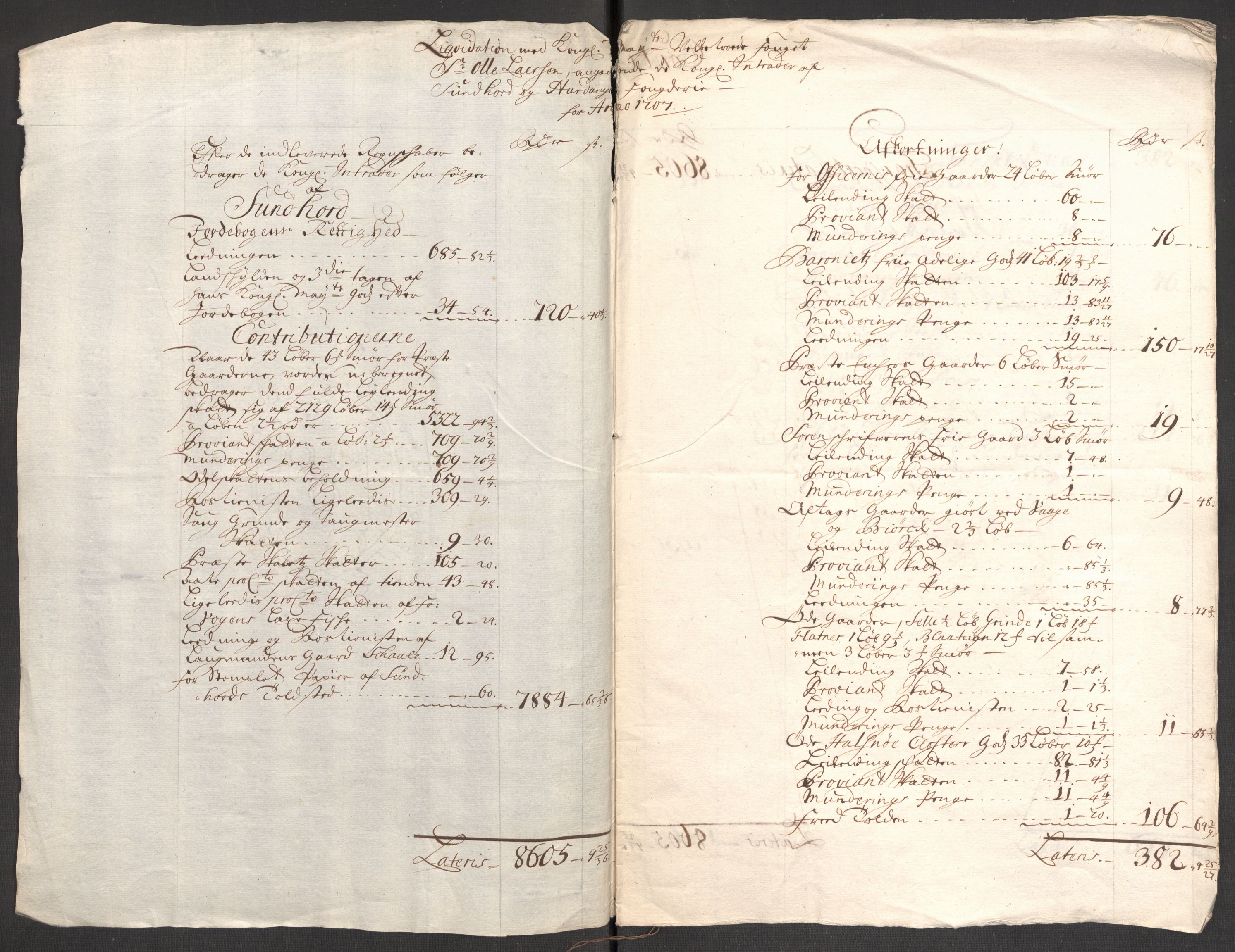 Rentekammeret inntil 1814, Reviderte regnskaper, Fogderegnskap, RA/EA-4092/R48/L2984: Fogderegnskap Sunnhordland og Hardanger, 1706-1707, p. 469