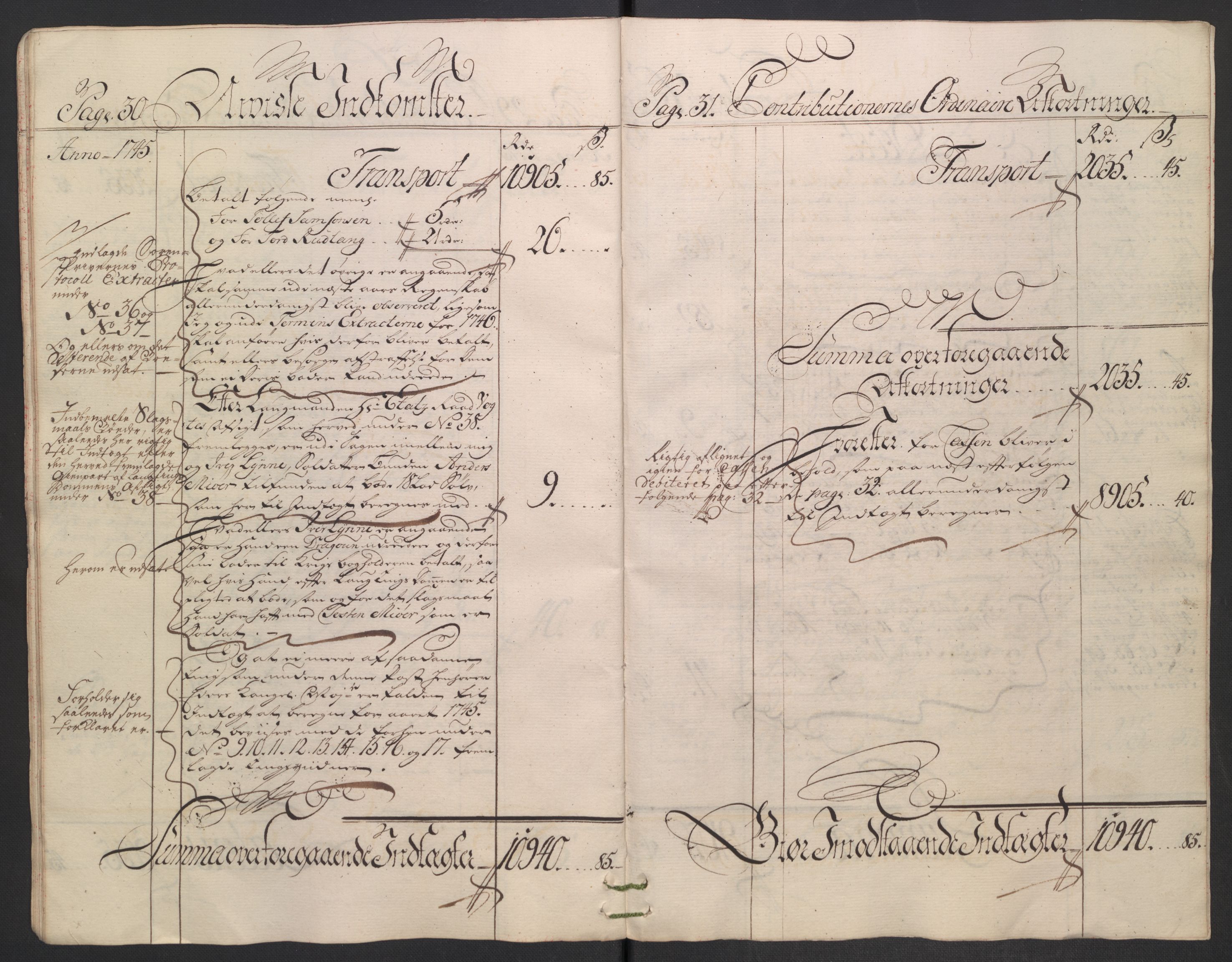 Rentekammeret inntil 1814, Reviderte regnskaper, Fogderegnskap, AV/RA-EA-4092/R18/L1345: Fogderegnskap Hadeland, Toten og Valdres, 1745-1746, p. 18