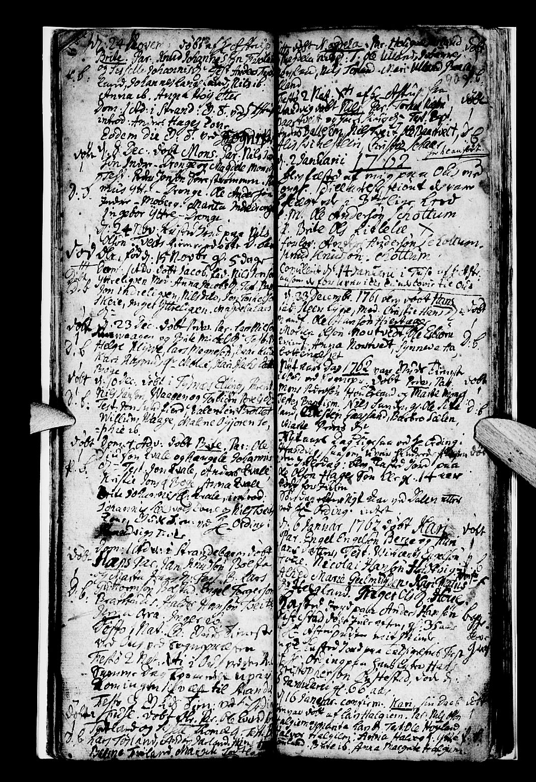 Os sokneprestembete, SAB/A-99929: Parish register (official) no. A 8, 1760-1765, p. 91